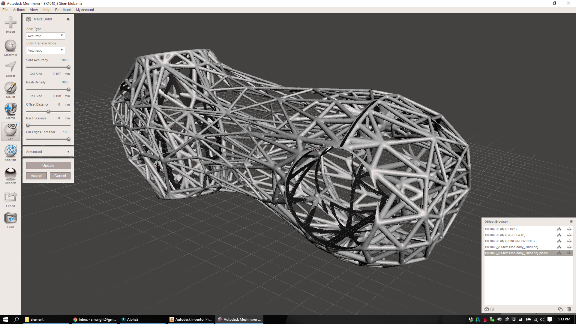 Lattice design workflow, part 3: Integrating full mechanical features ...