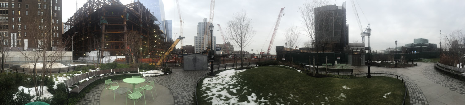 Hudson Yards from the new 7 train entrance