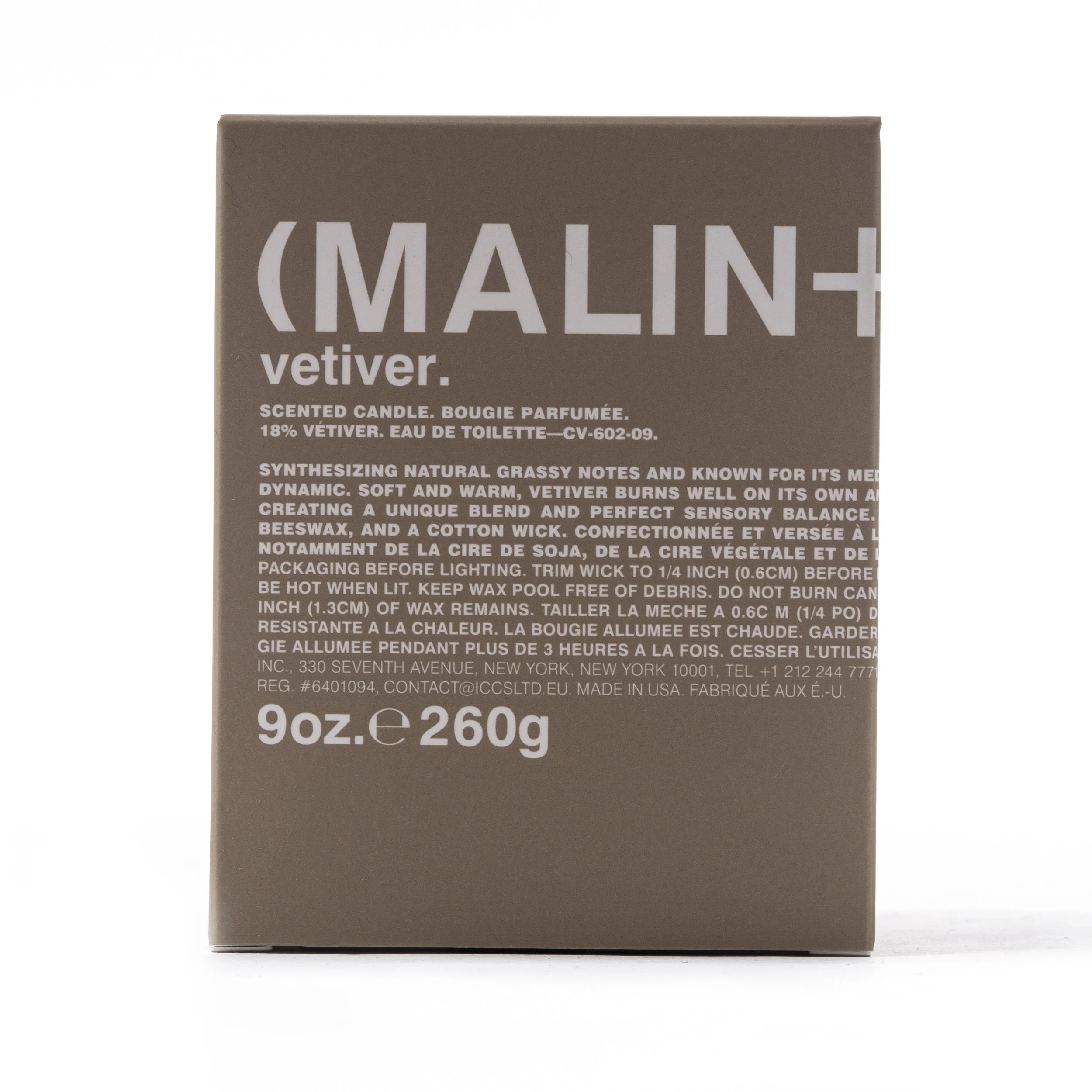 Malin + Goetz Candle Vetiver — GERHARD