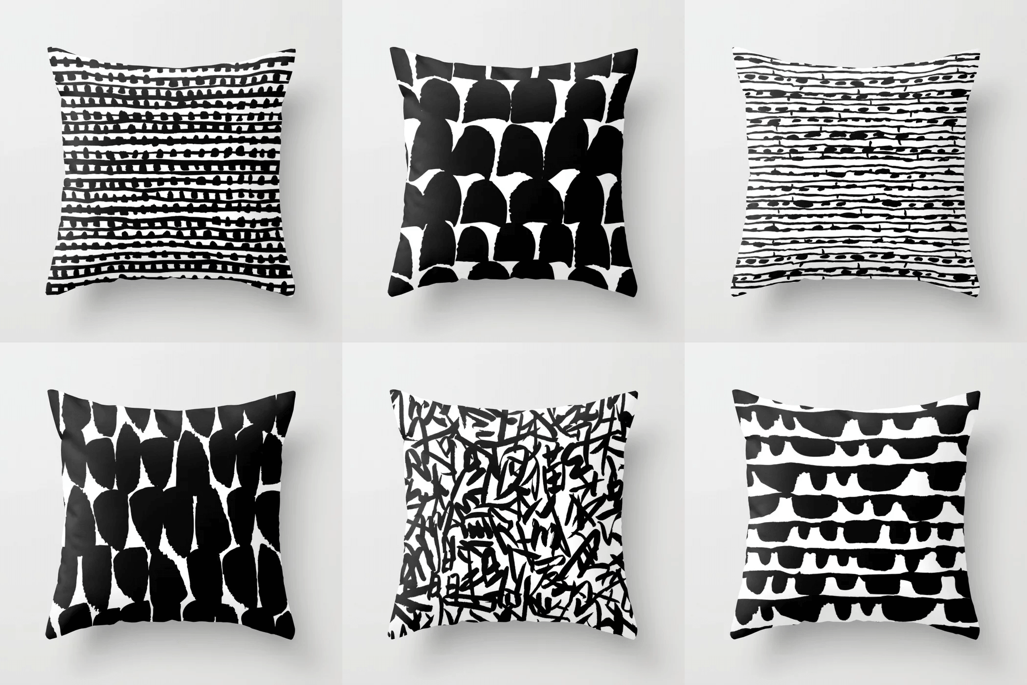 Brush Expressions Pillow Patterns