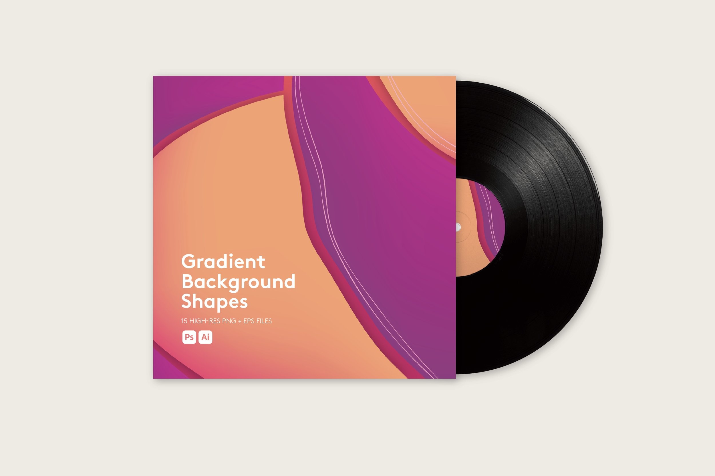 Colorful Gradient Background Shapes