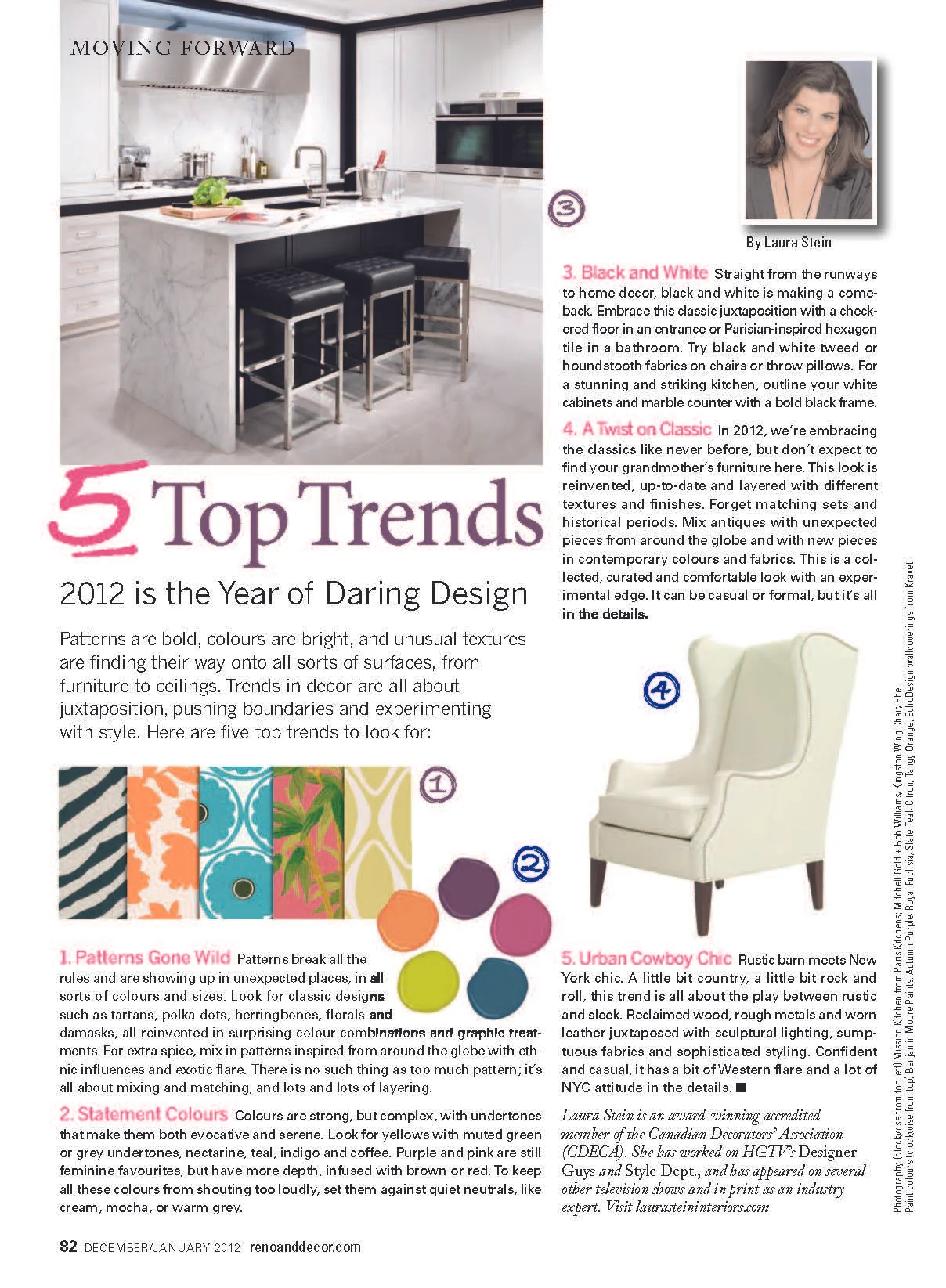 Laura Stein, Reno & Decor, Design Trends