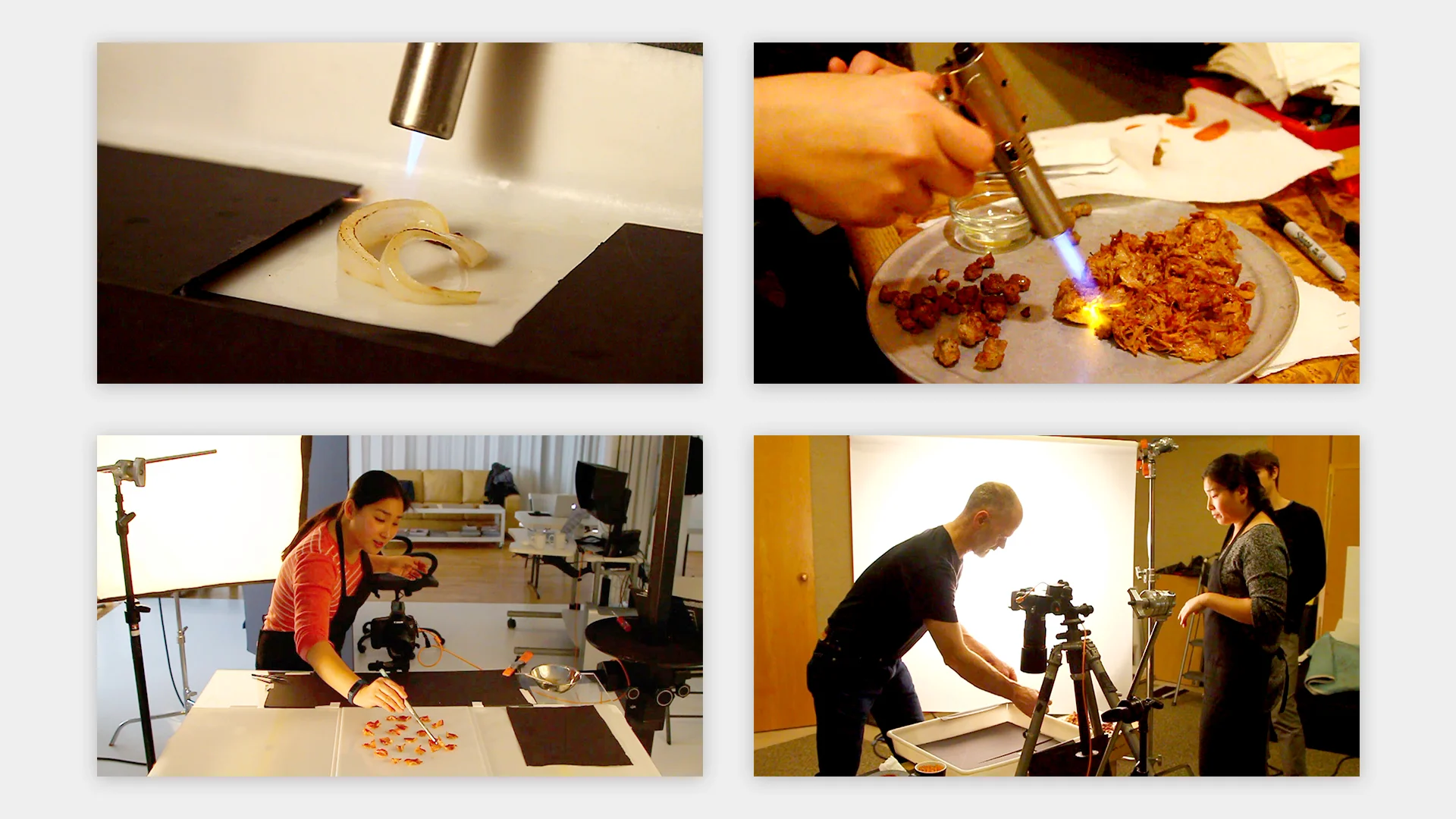 Photographing topping button assets in Boston.