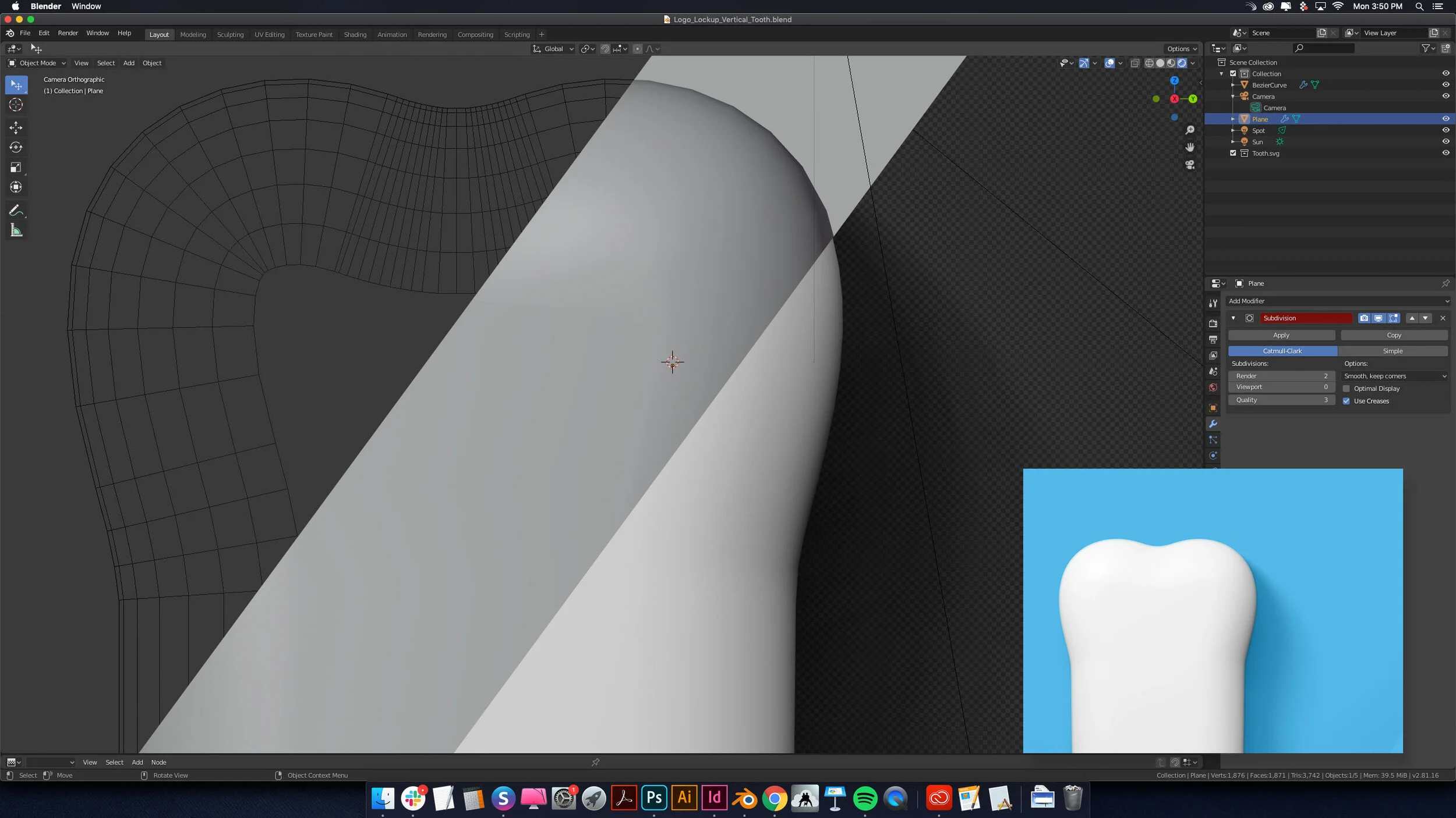 I knew I wanted to use the full color logo to aid brand recognition, so I needed a white box in the layout. But it just felt flat. Like it didn’t exist in the same space as the tag line and photography.
