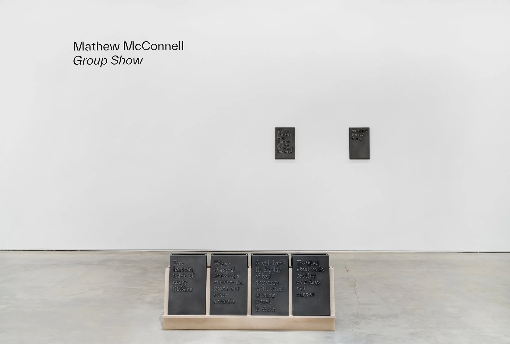 11_Mathew McConnell, Group Show, Install View. Kohler Cast Iron. Photography by Zachary Balber 1.jpg