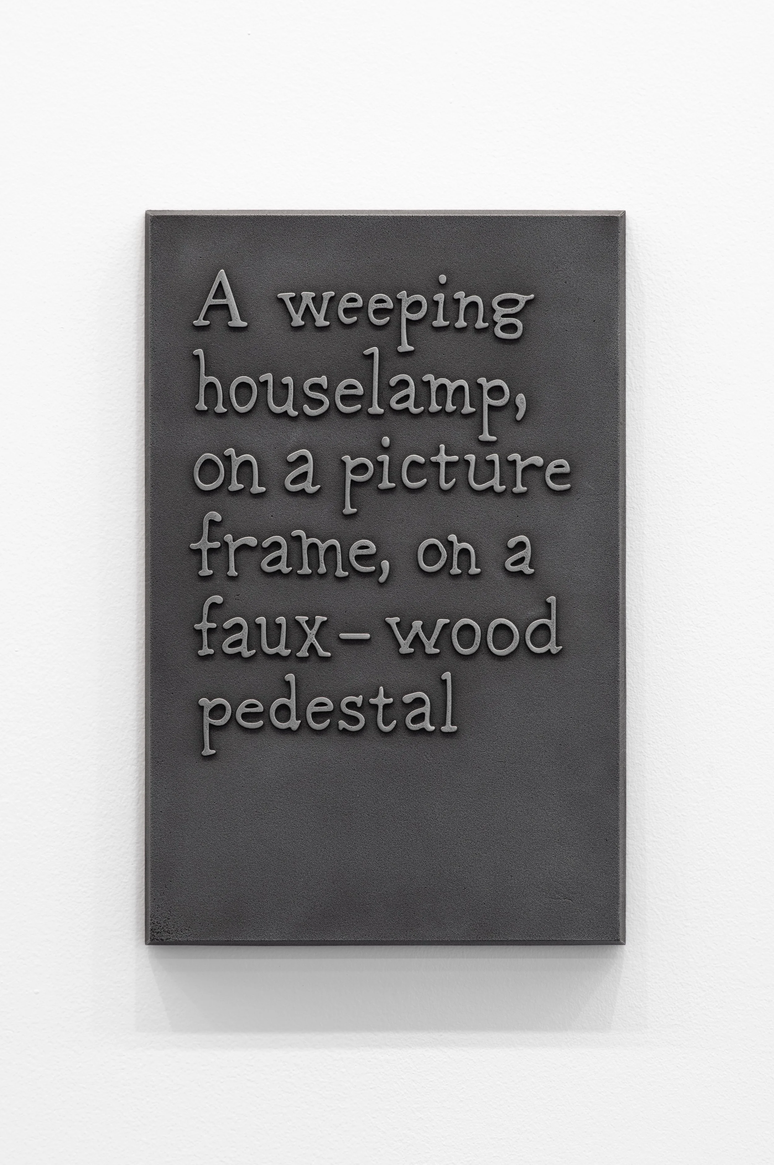 54_A weeping houselamp, on a picture frame, on a faux-wood pedestal-1.jpg