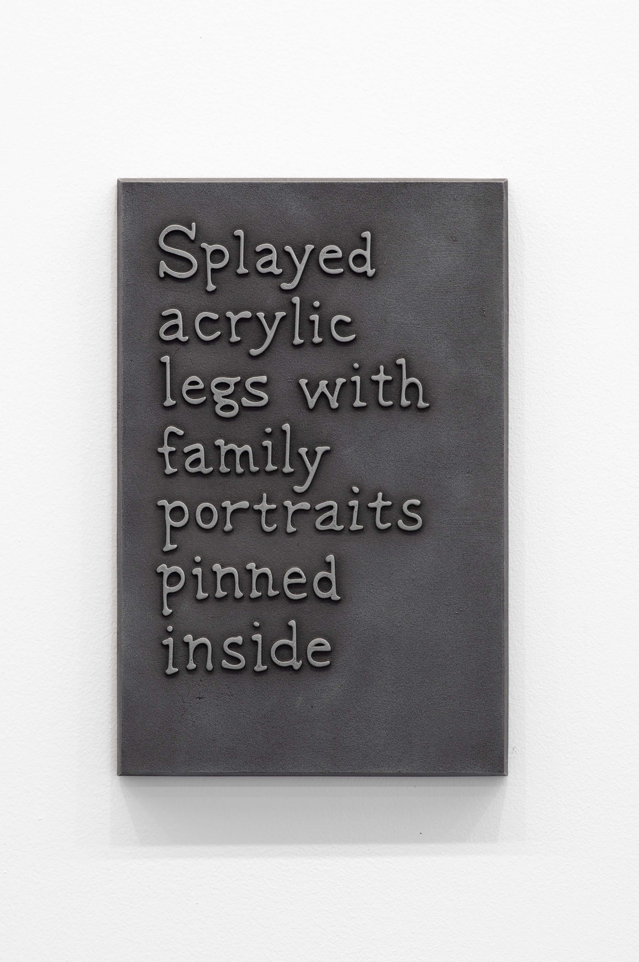 59_Splayed acrylic legs with family portraits pinned inside-1.jpg