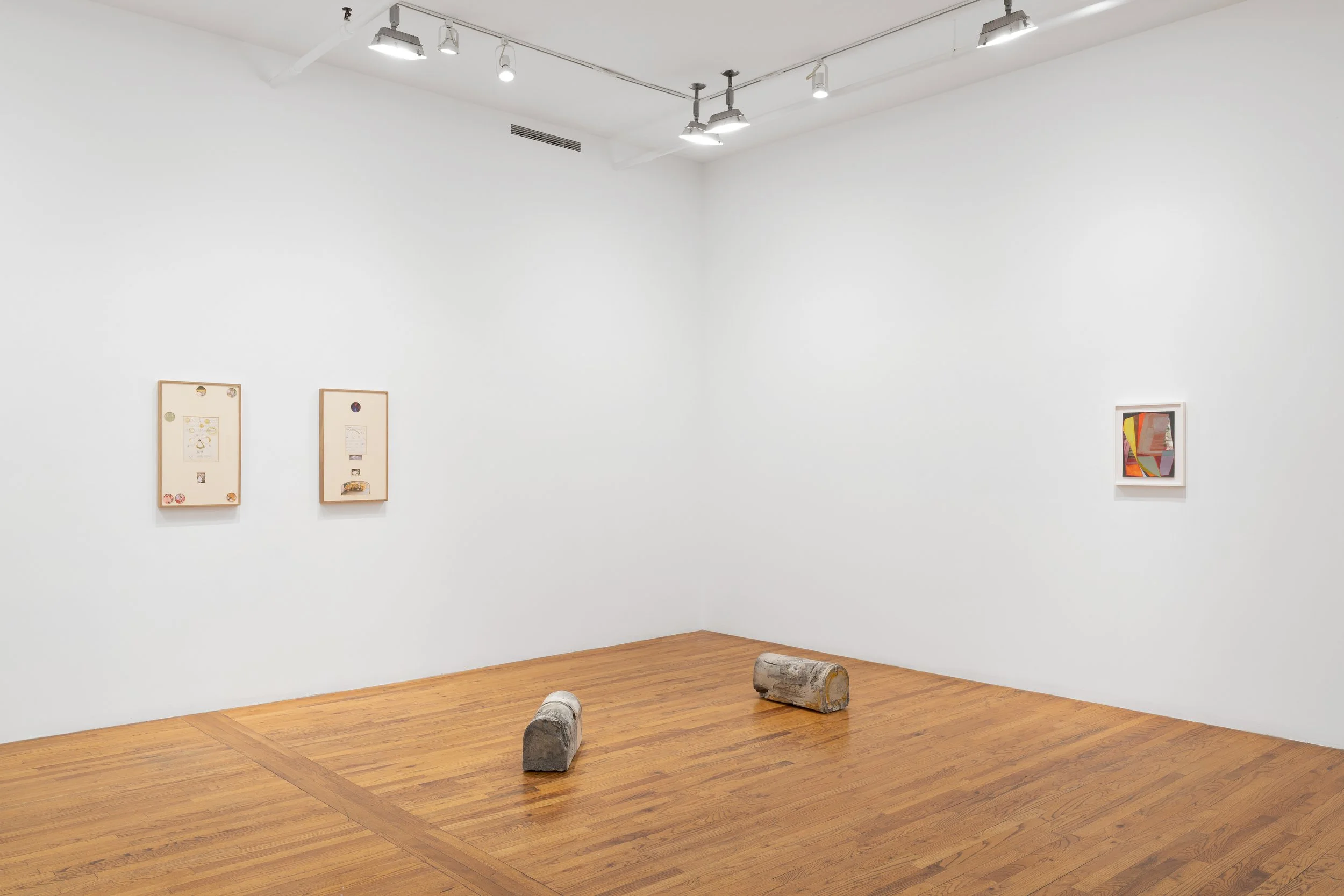  installation view   wall works by Marisa Kriangwiwat Holmes and Mary Lum 