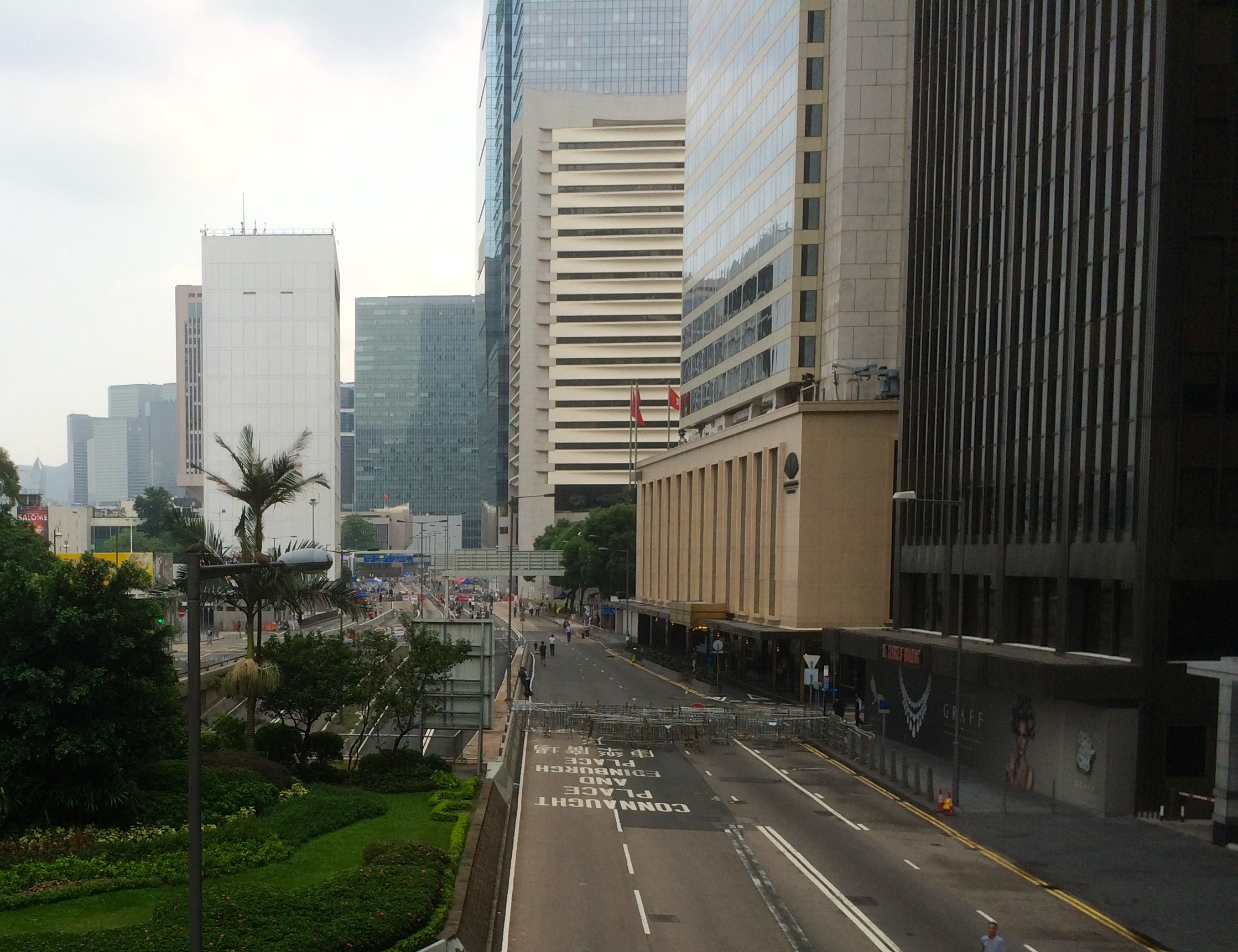 birthplace of the #umbrellarevolution apparently they'll be back at it in the evenings.