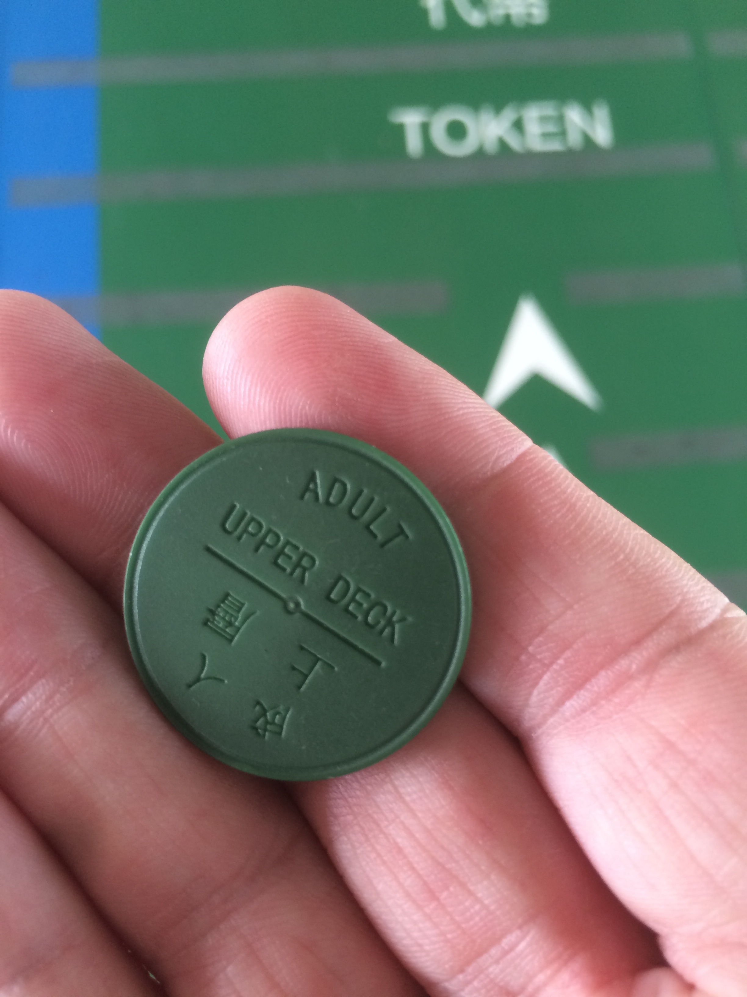you need to purchase a token to ride the ferry from Kowloon to Hong Kong. It costs $0.37 us