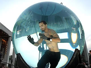 David Blaine set a world record for holding his breath underwater.