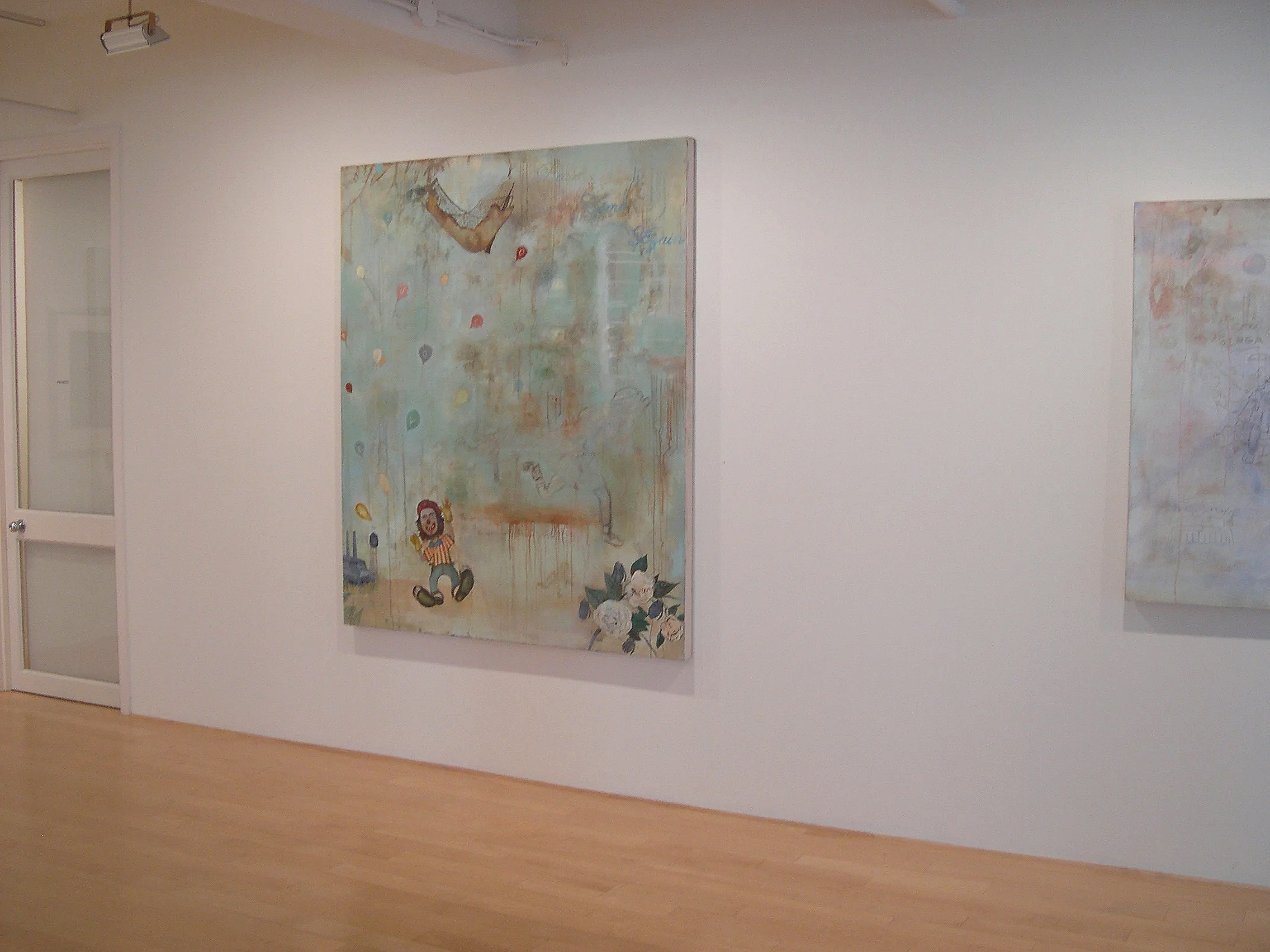 Gallery installation of Blinded by Omnipotence exhibition at John Berggruen Gallery, 2003.