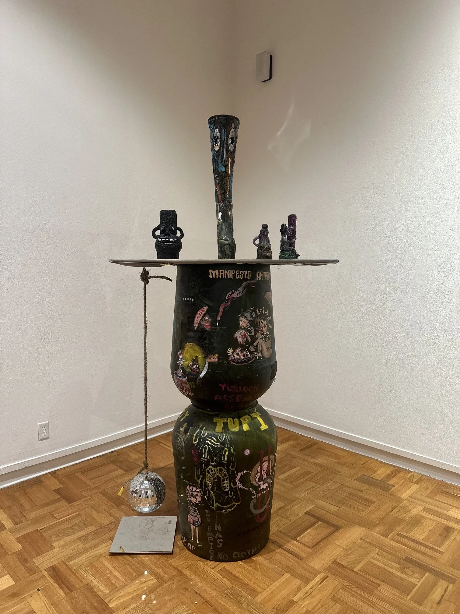 Fais DoDo vs. Cotillion Ball

 

  ceramics, wood, mirror,   30” x 40”  2026    