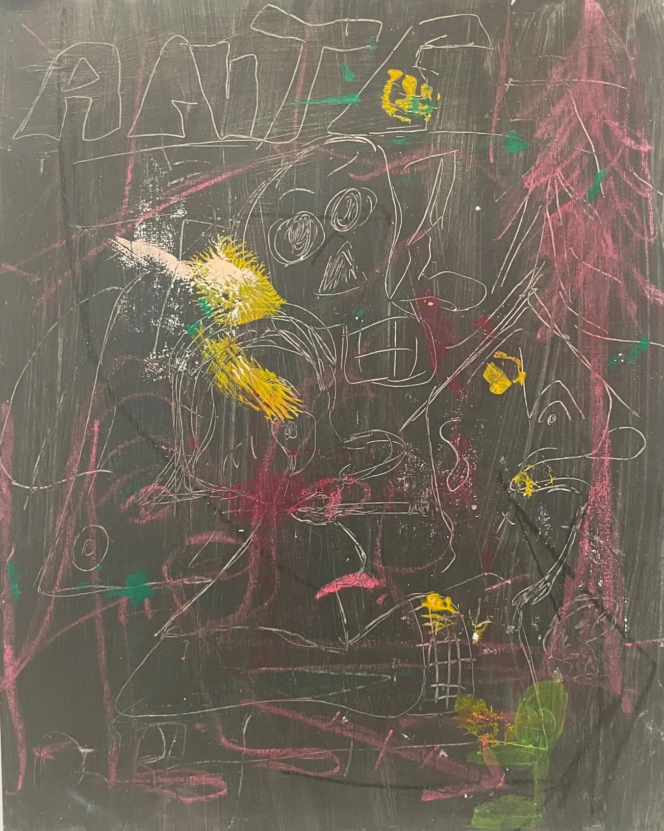 Quintana_Down River, acrylic, oil pastel, on canvas paper,20.jpeg