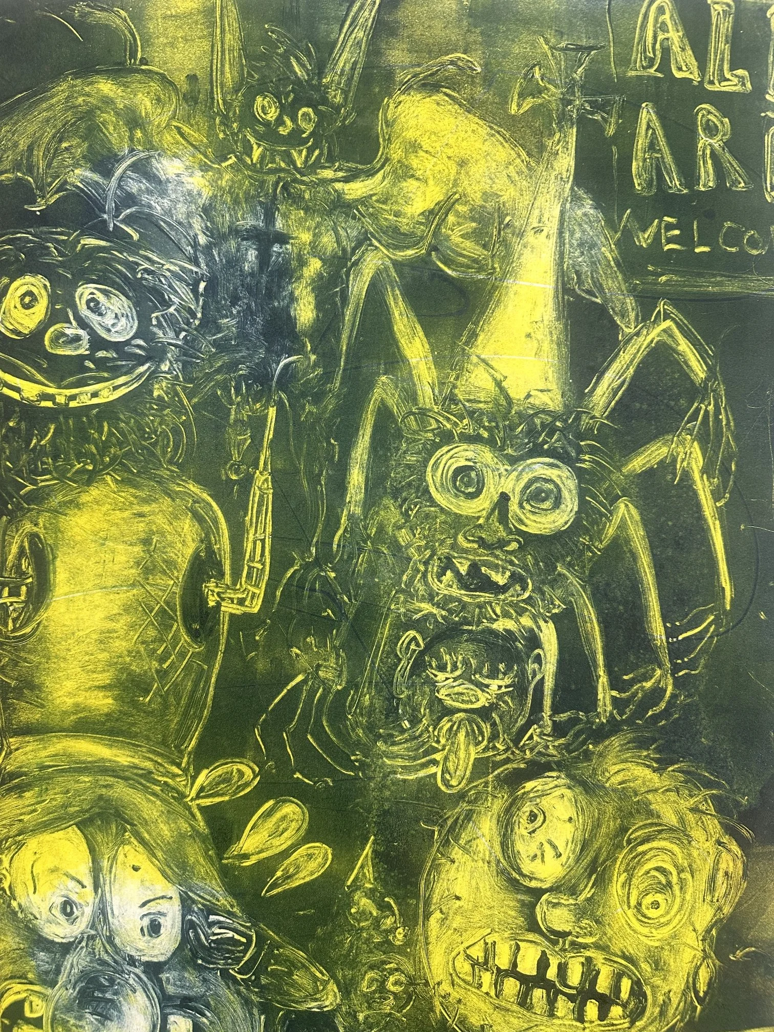 Fais DoDo vs. Cotillion Ball

 

 acrylic and oil pastel on canvas  30” x 40”  2023    