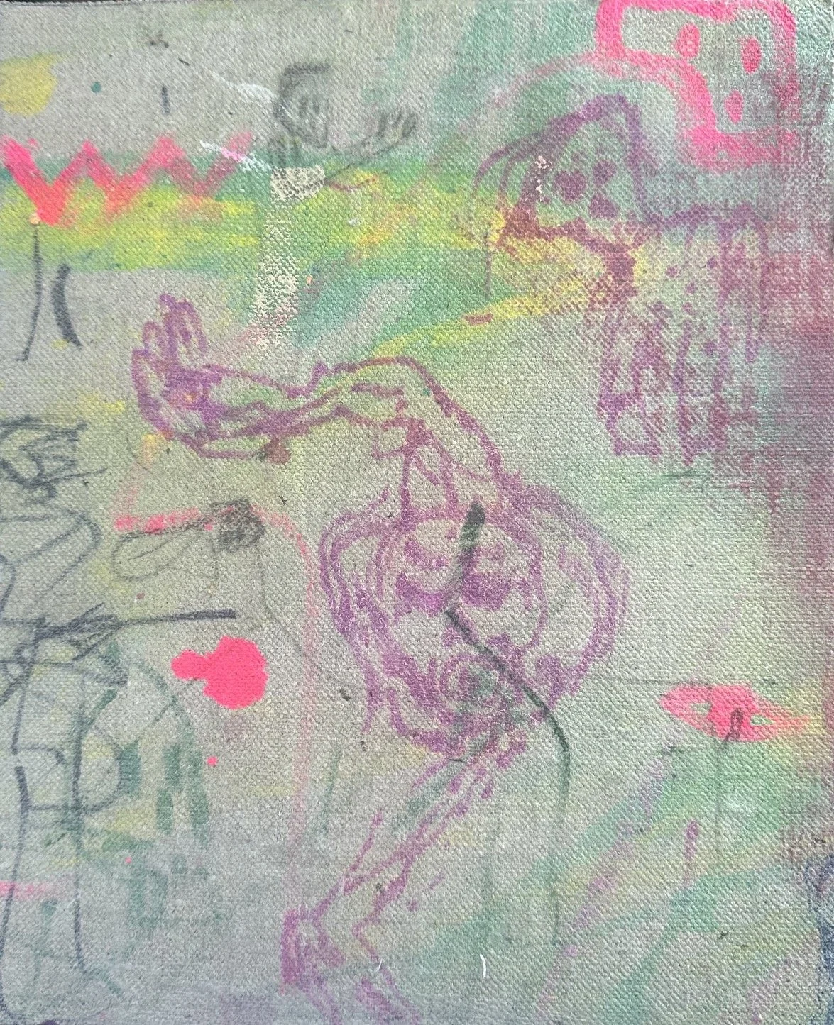 Fais DoDo vs. Cotillion Ball

 

 acrylic and oil pastel on canvas  30” x 40”  2023    