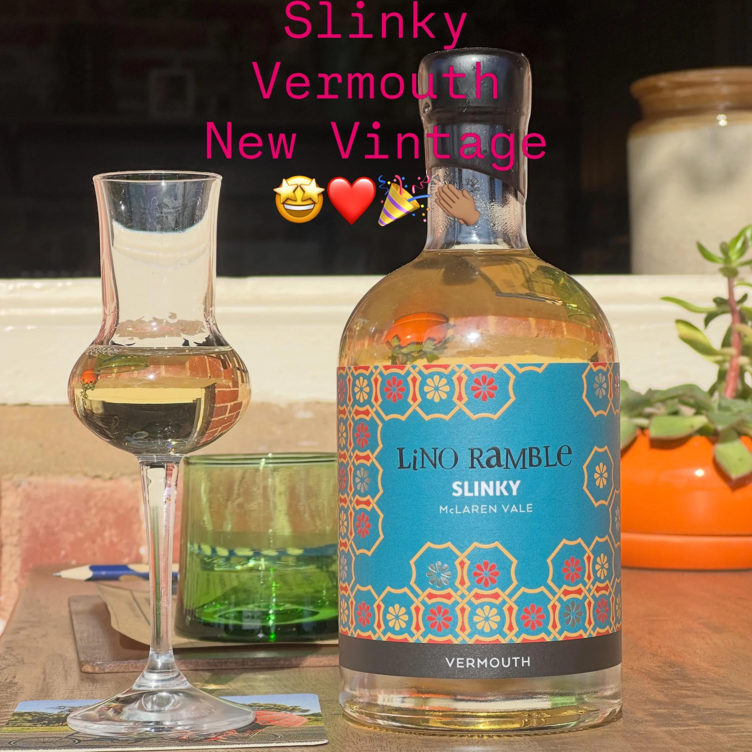First of the 2026 wines are in the house at Cellar Door and online 🎉
Think Aperol or Cointreau vibes over ice with soda water or lemonade, neat and chilled with your favourite tapas or Dirty Martini / White Negroni 

#slinky #vermouth #whitewine #mc