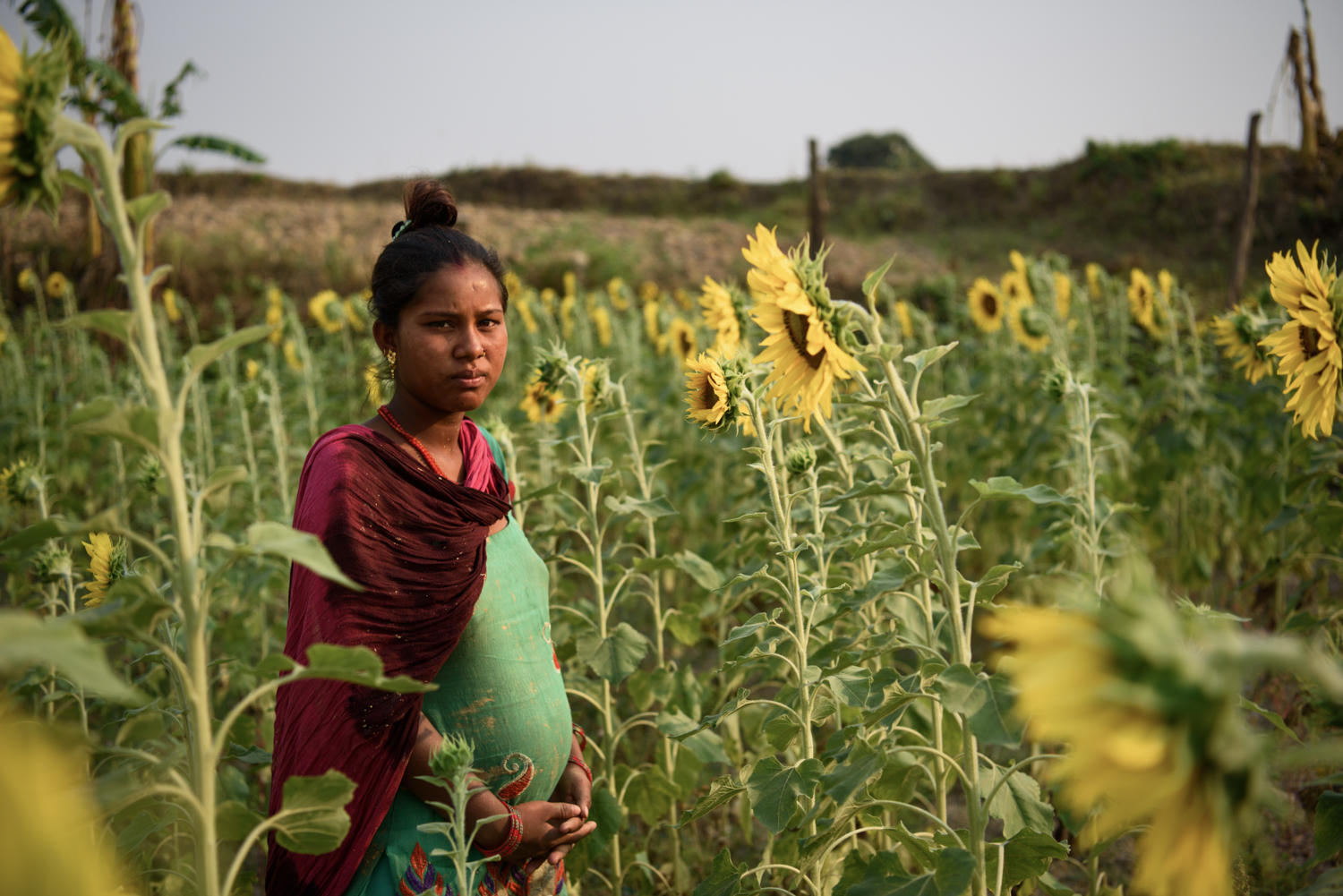  Sharmila Gaine (14) eloped and married two years ago to Gakku Gaine (18) and is seven months pregnant. Sharmila's mother was supportive  and didnt want her to leave education or get married. But Sharmila saw her friends getting married and thought o