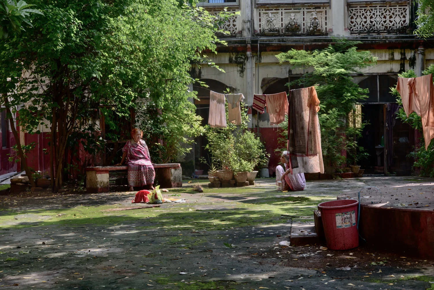 The women's accomodation section of the Mumukshu Bhawan in Varanasi.