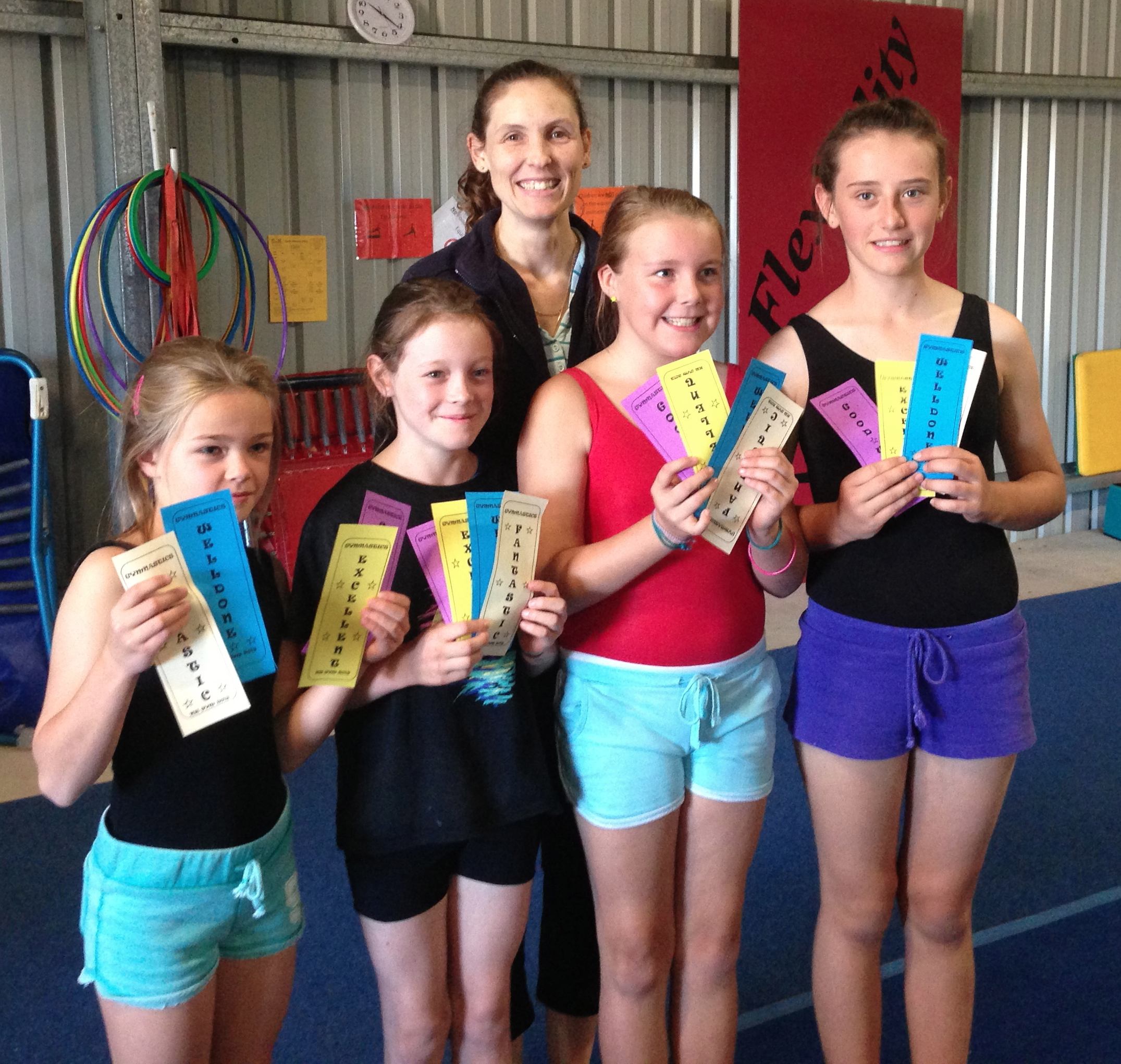 Our Novice team: Emma, Jaya, Jessica, Rachel