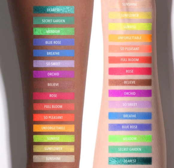 Moira Cosmetics Garden Of My Mind Palette swatches.PNG