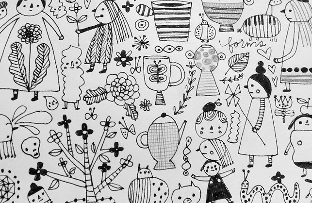 Peek into my sketch book © Flora Chang | Happy Doodle Land