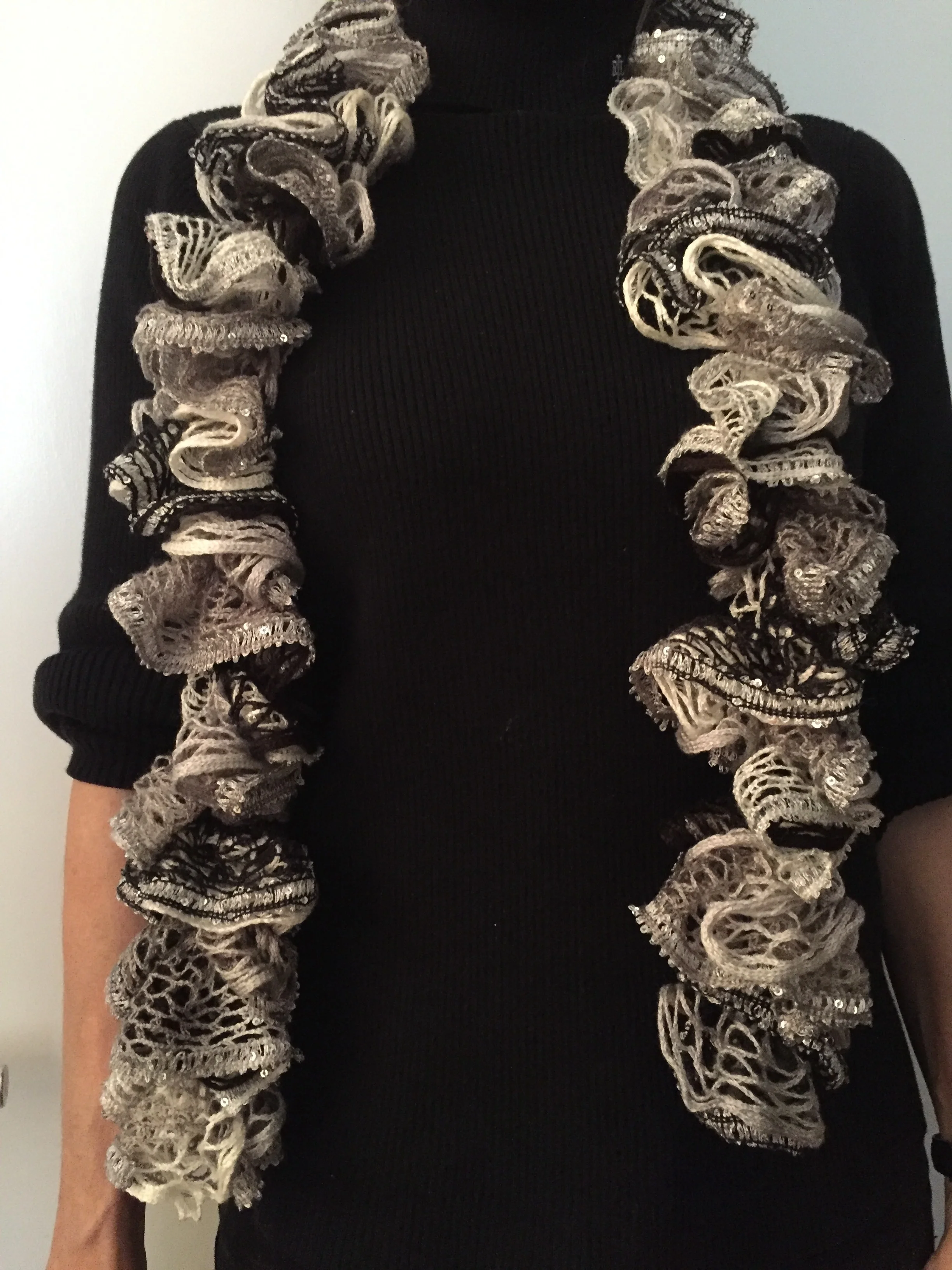 Hand Crocheted Scarf by The Ruffled Brit