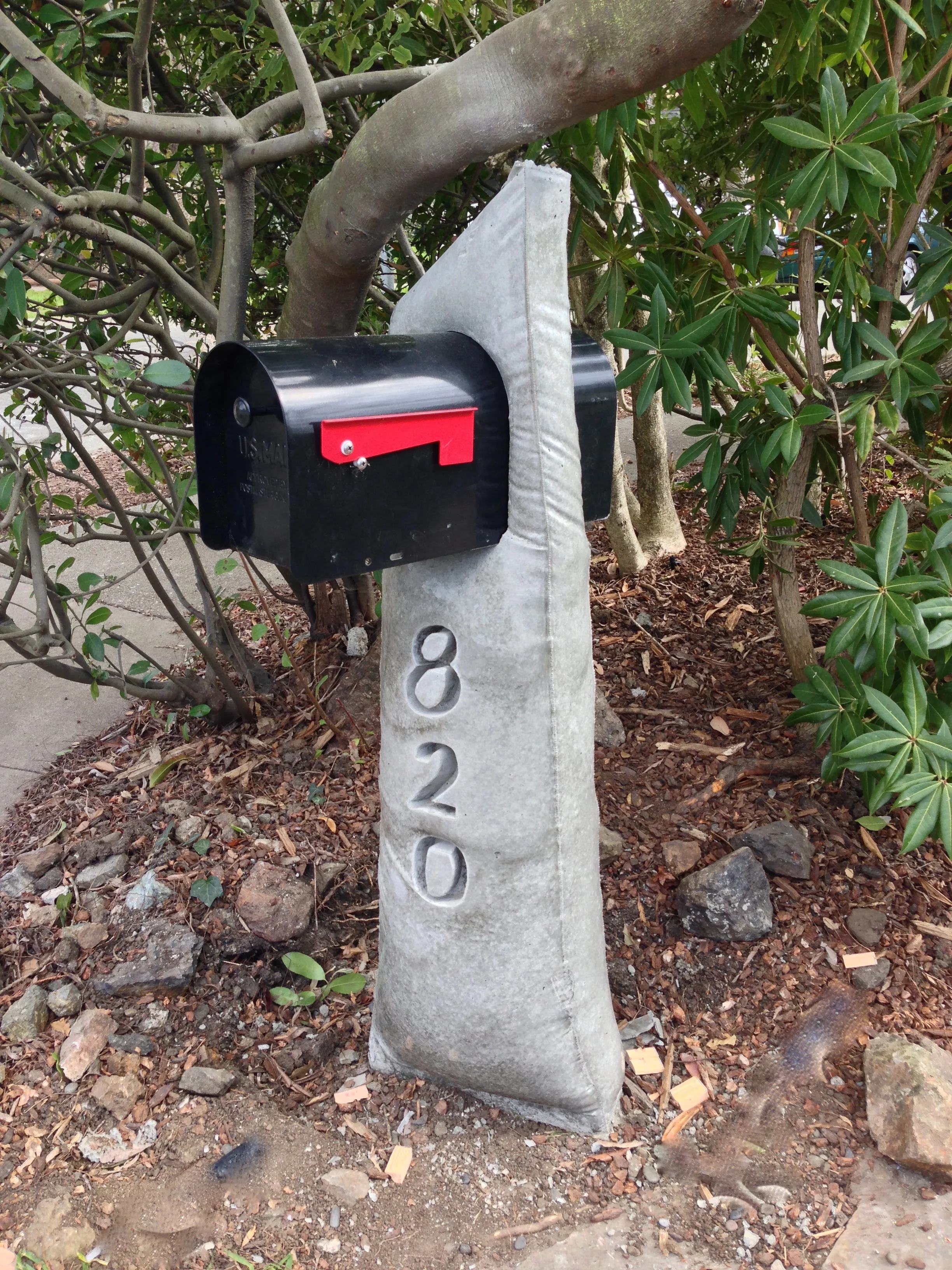 The mailbox post reimagined.