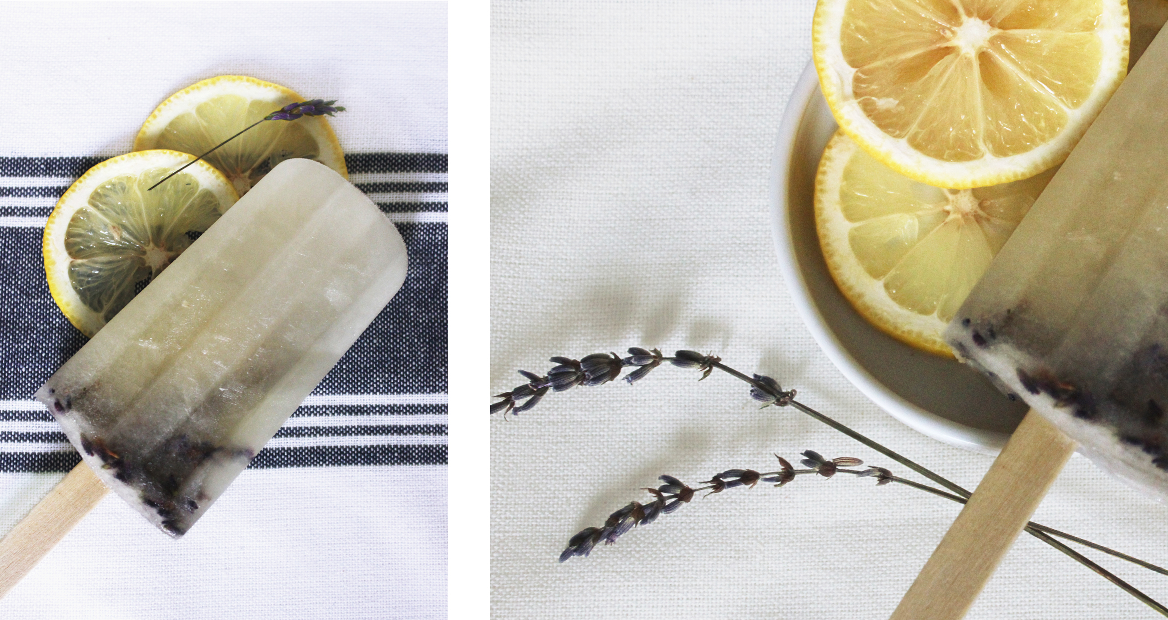 Food Styling * Prop Style * Lavender Lemonade Popsicles * Lemons * Stylist: Josephine Castellano JosCast.com