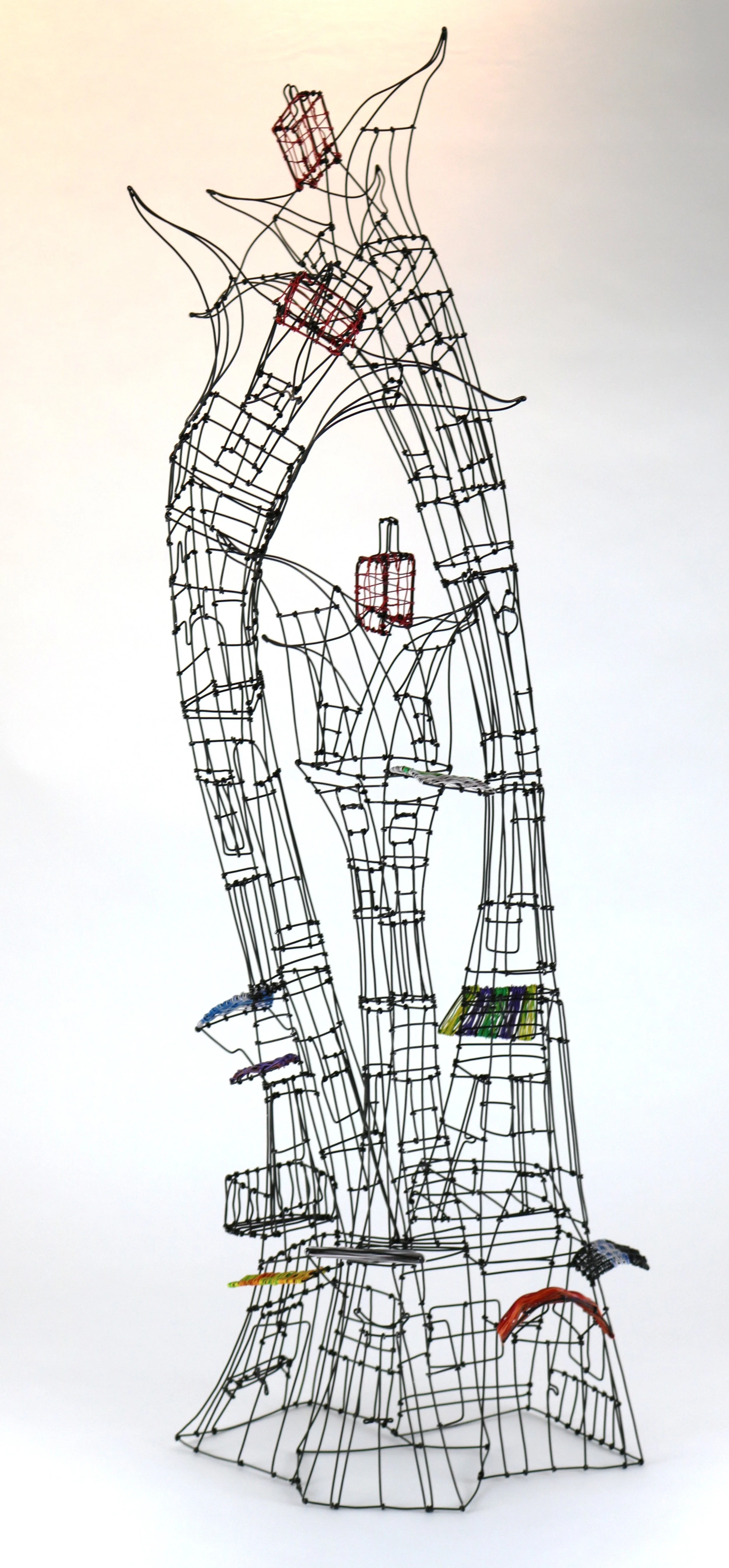 Burtonesque Fantasy Wire Houses