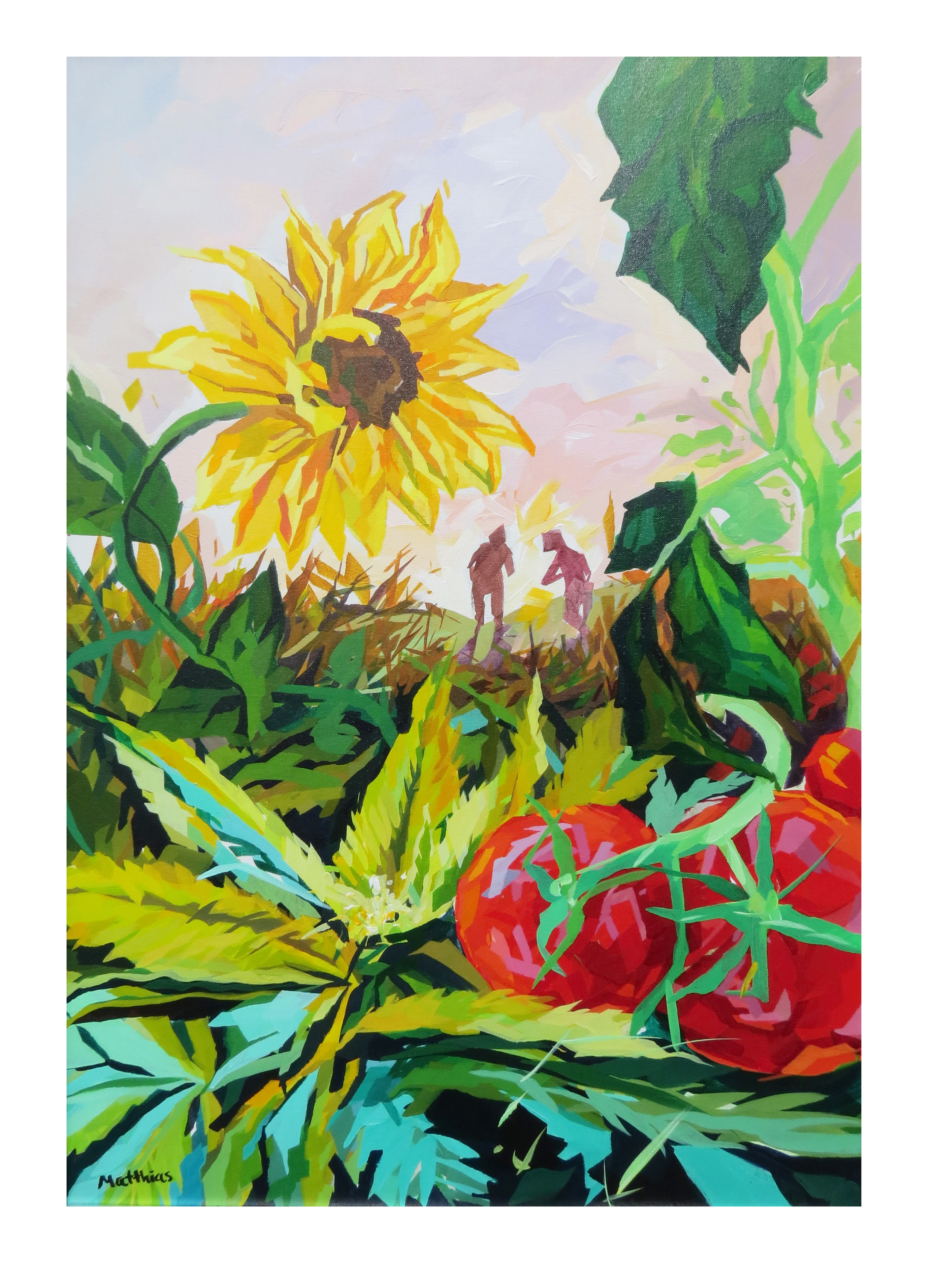 Tomatoes and Bud 24x36