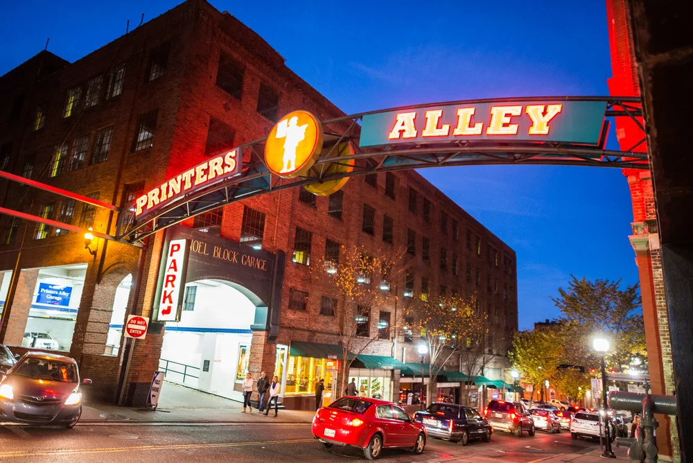 Amy + Jestin Wedding - Printer's Alley
