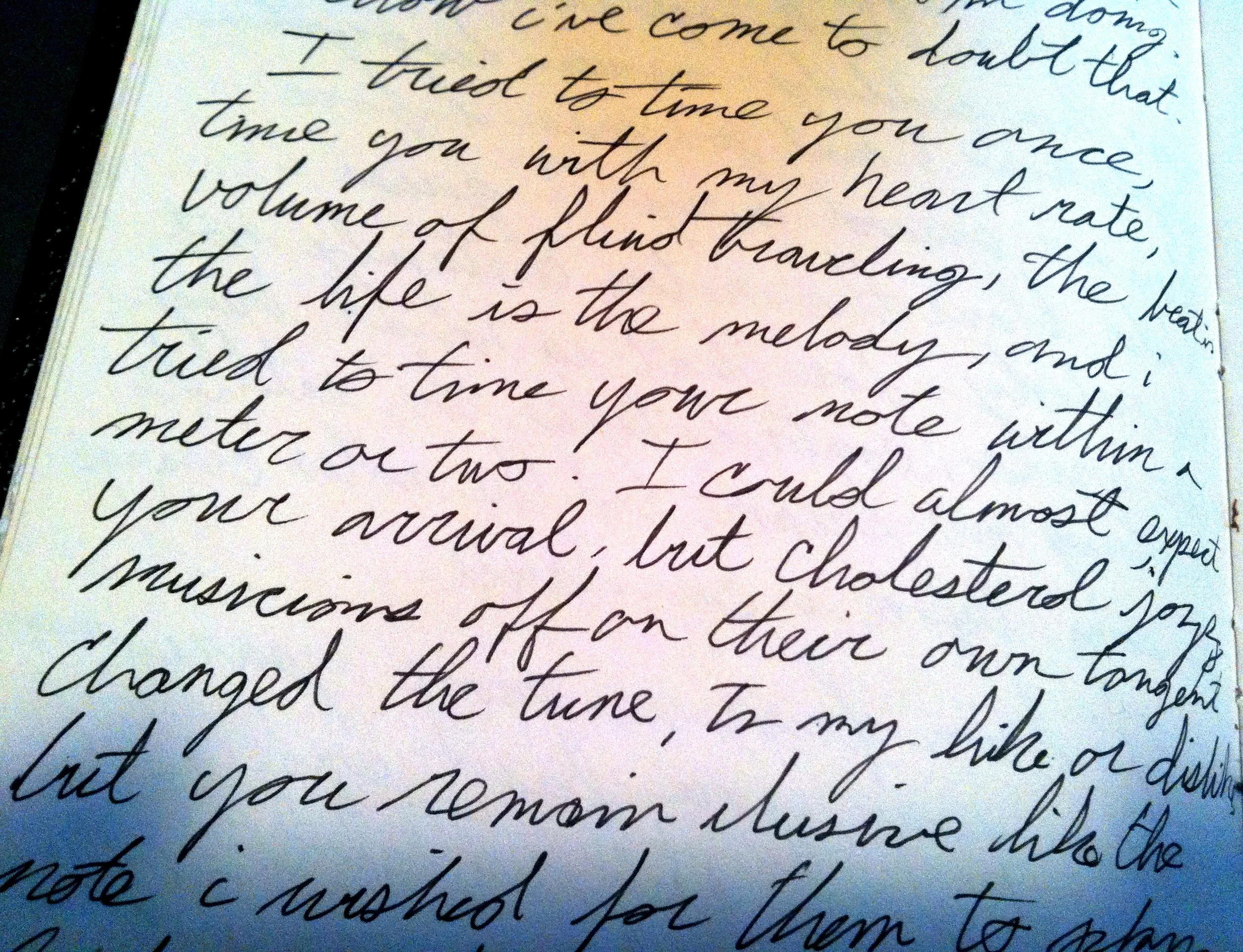 the note I was waiting to hear.