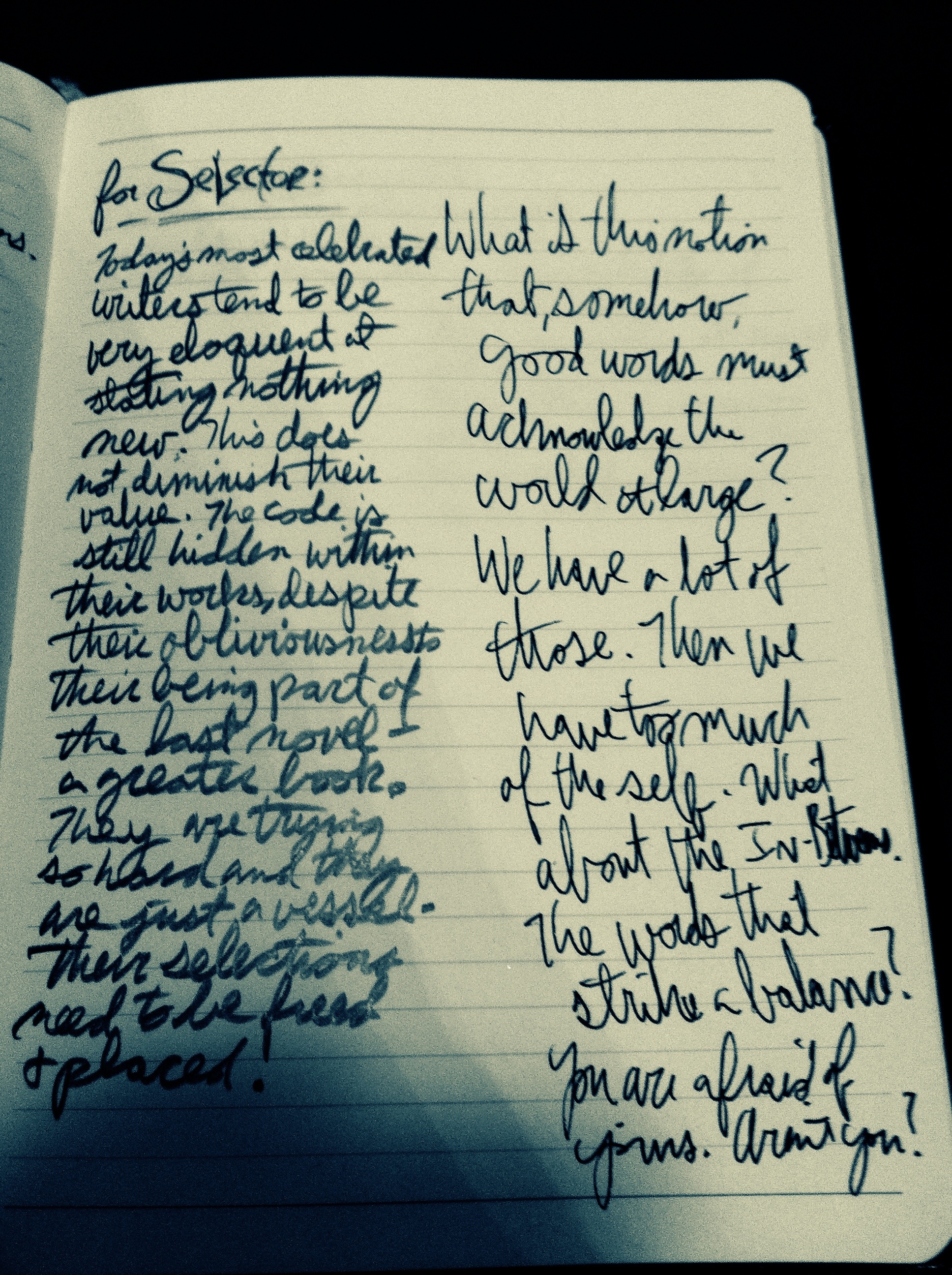 How My Thoughts Connect to the Story.