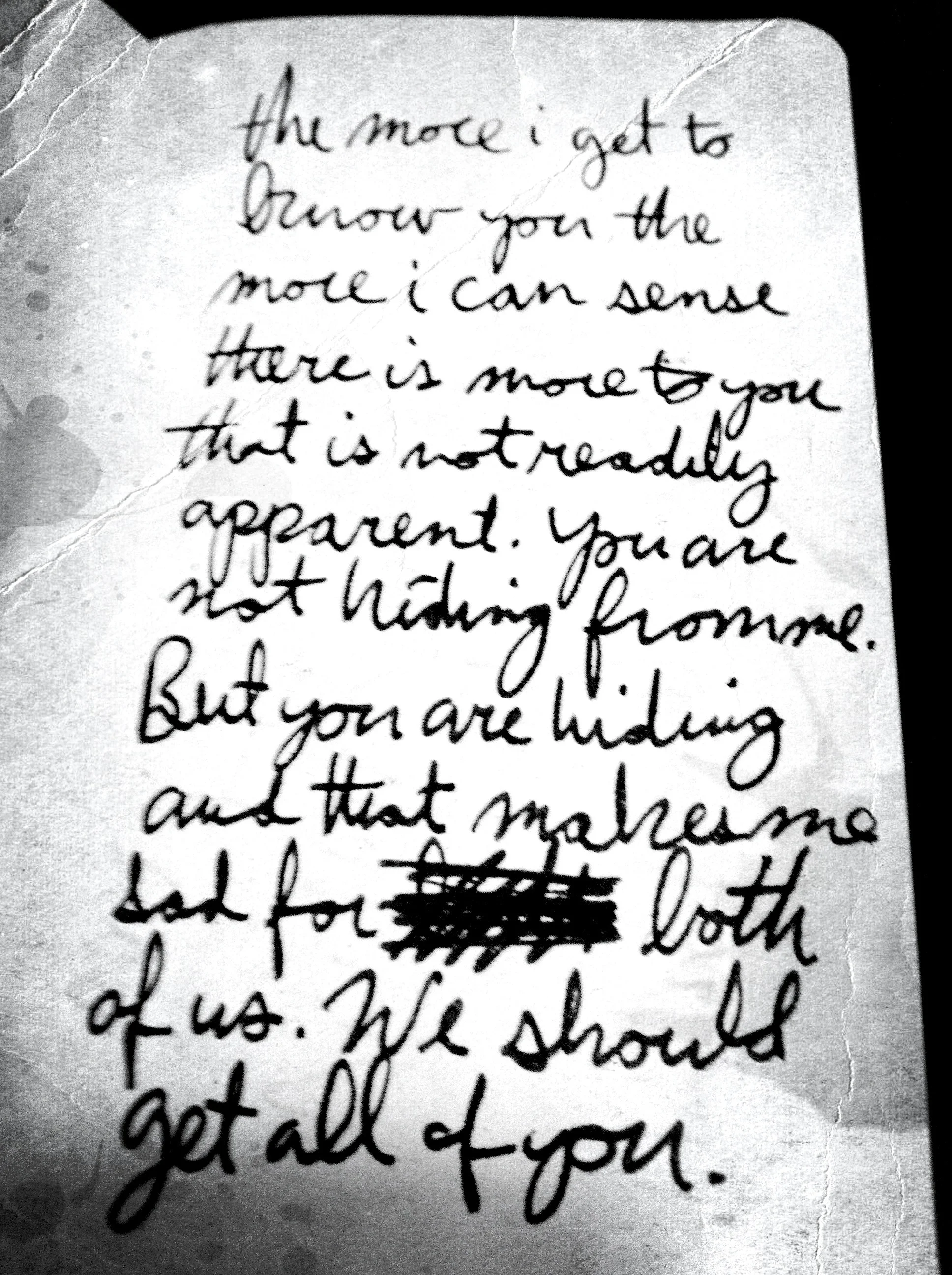 a portion of a love letter to everyone.