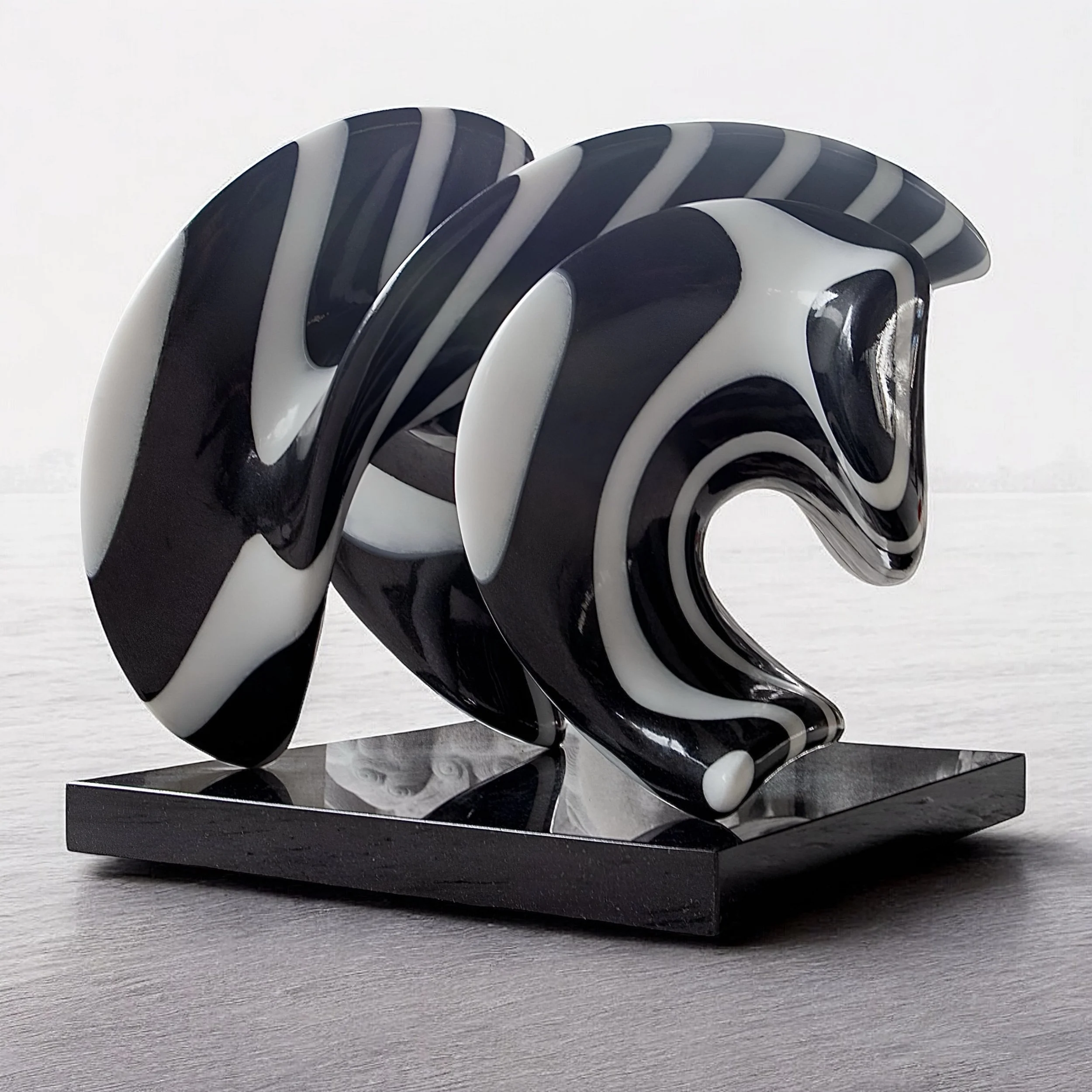 Noumenon III, 2023, 25.5x20.5x19.0 inches Black and white marble $24,000.00 SOLD