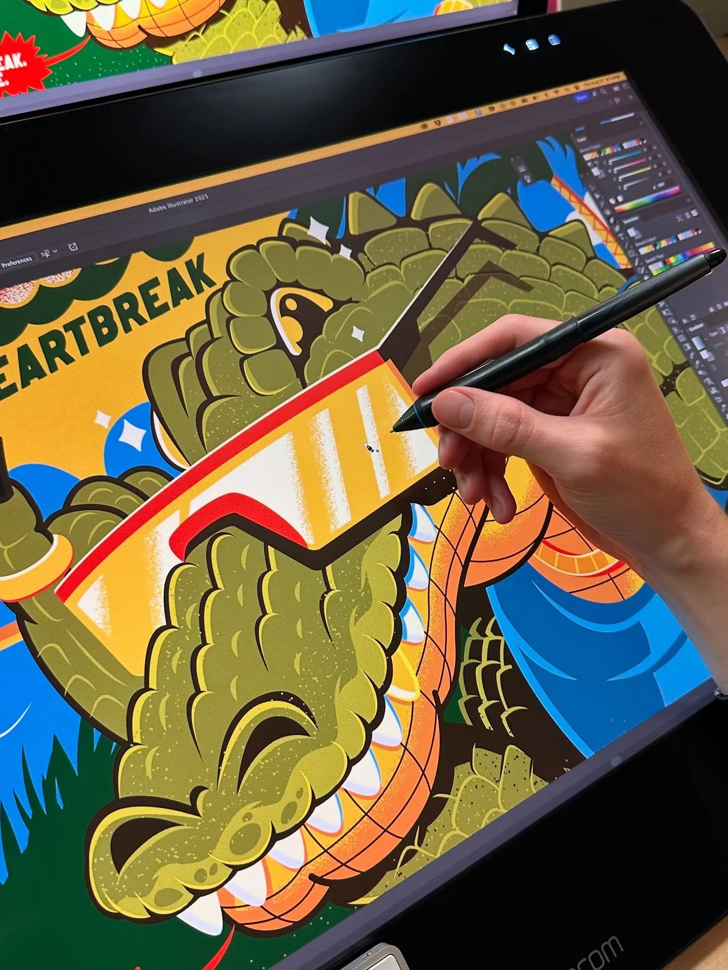 These alligator details still slap! 🐊 👏so many of my favorite projects happen from this point of view. Every line and point takes precision and consistency. 

#adobeillustrator #illustrator #graphicdesign #vectorart #illustration #illustratoroninst