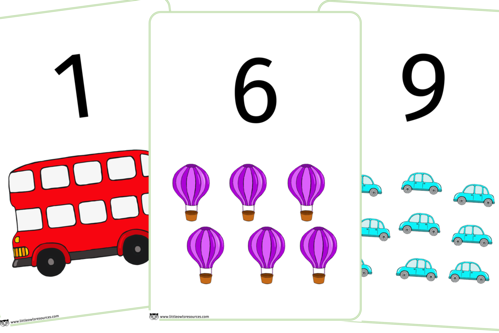 Free Vehicle Counting Number Line Early Years Eyfs Printable Resource Little Owls Resources Free