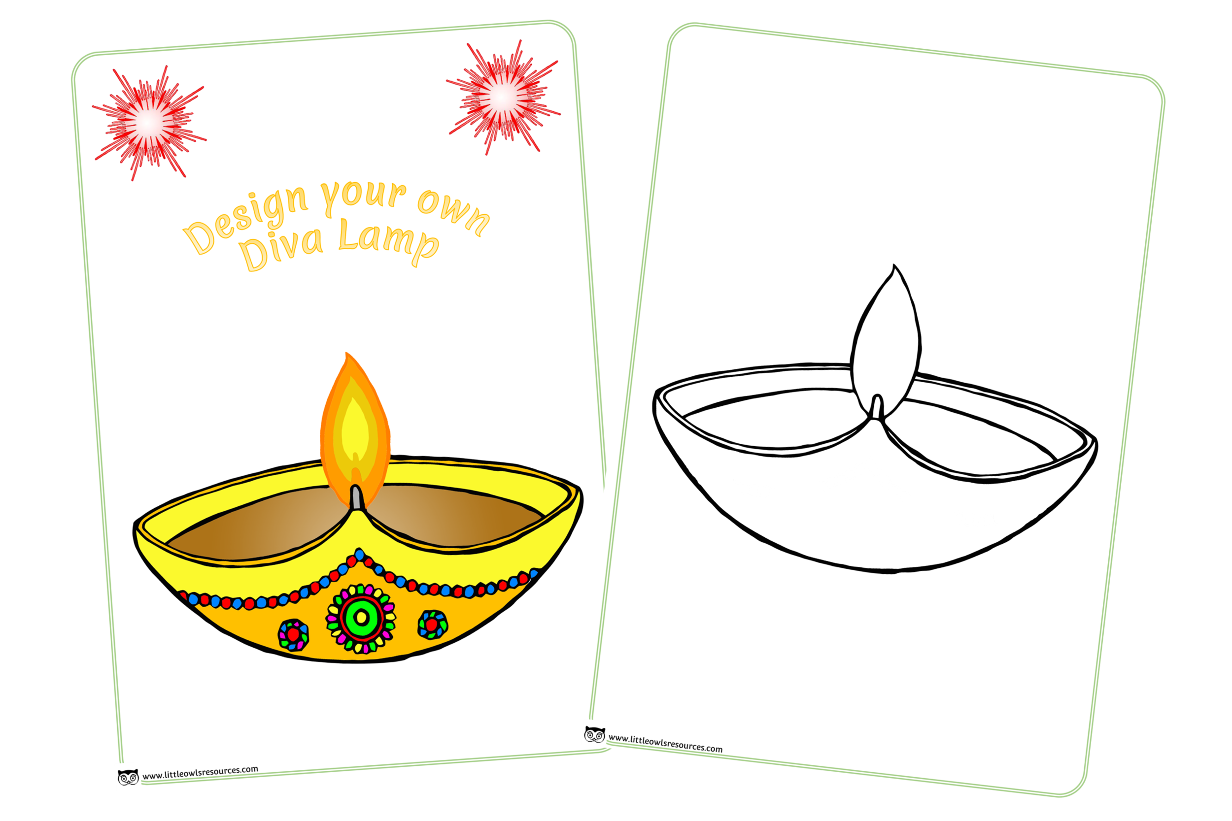 FREE Diva Lamp printable Early Years/EY (EYFS) resource/download — Little Owls Resources - FREE