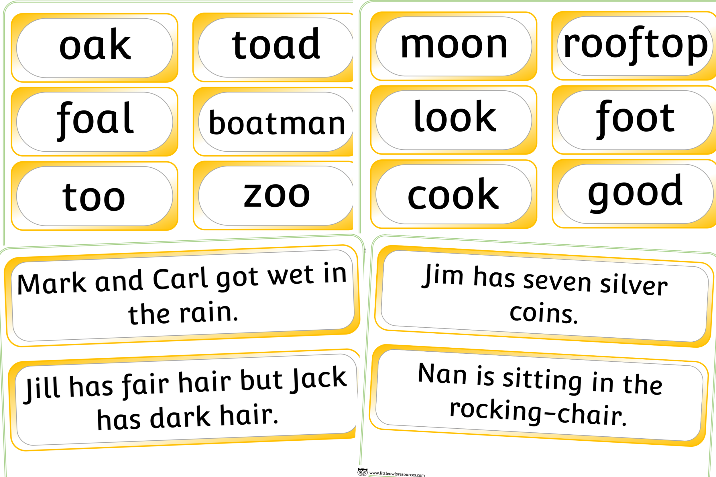 free phase 3 words 4 printable early years ey eyfs resource download little owls resources free