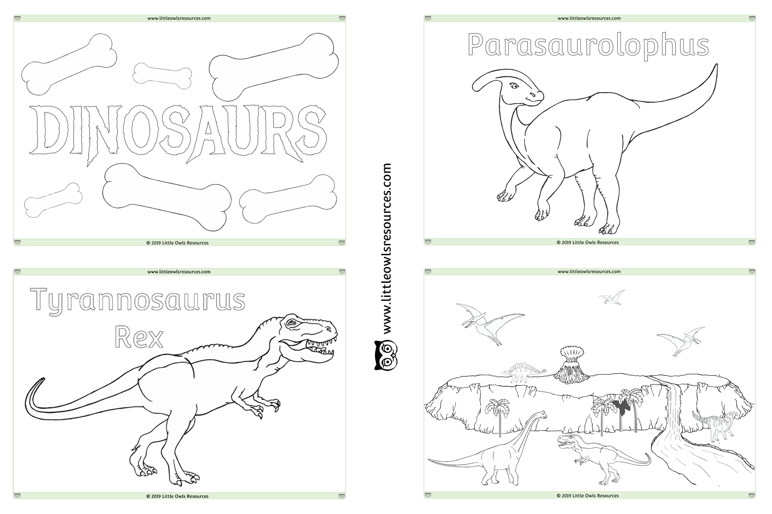 FREE Dinosaur Colouring printable Early Years/EY (EYFS) resource ...