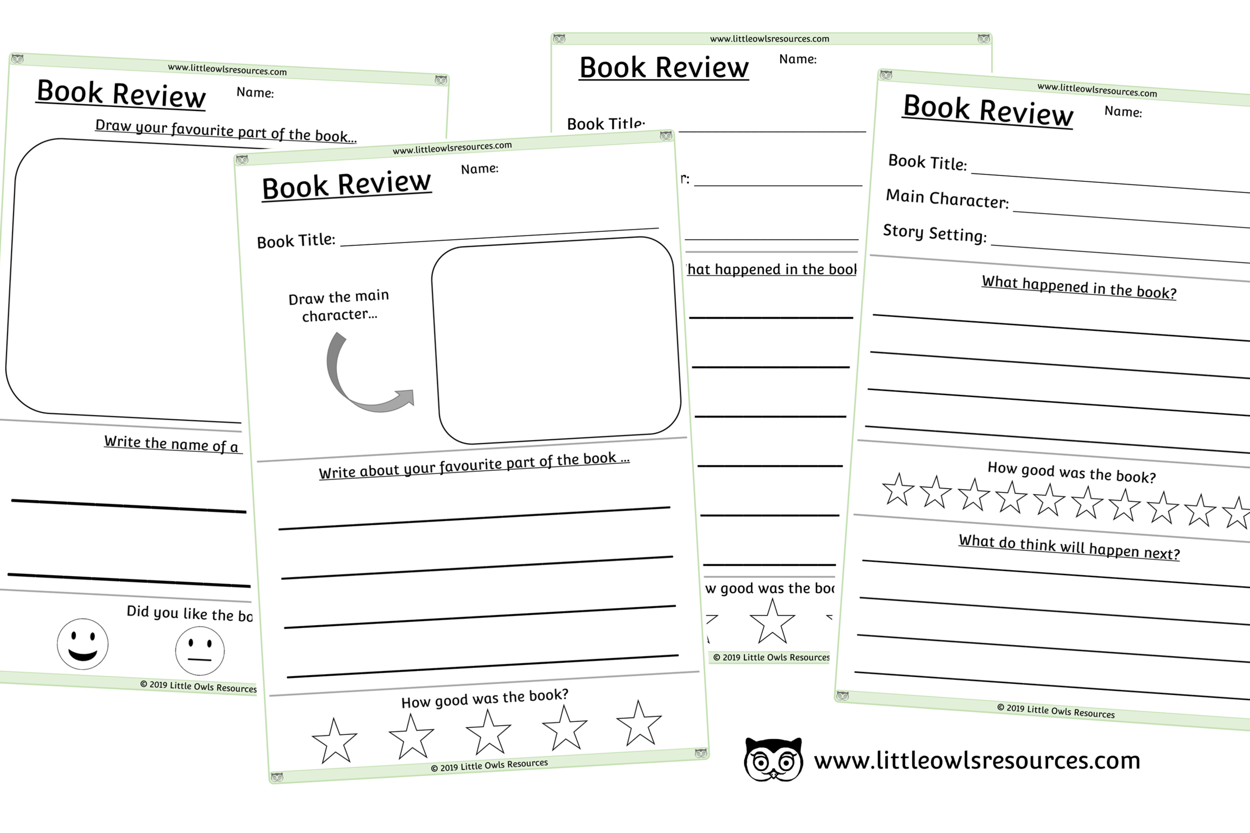 Free Book Review Sheets Printable Early Years Ey Eyfs Resource Download Little Owls Resources Free