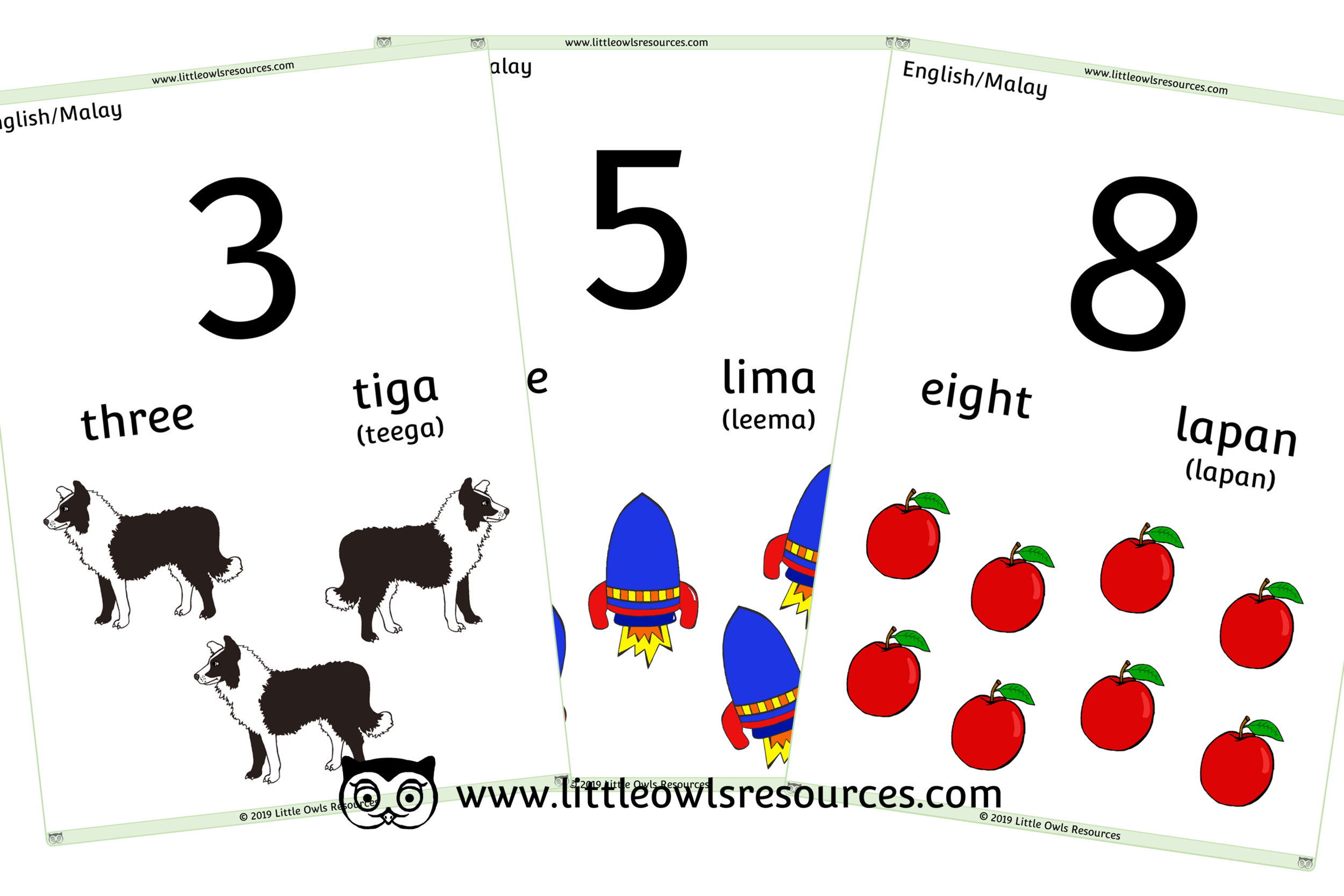 FREE Malay/English Dual Language printable Early Years/EYFS/Preschool