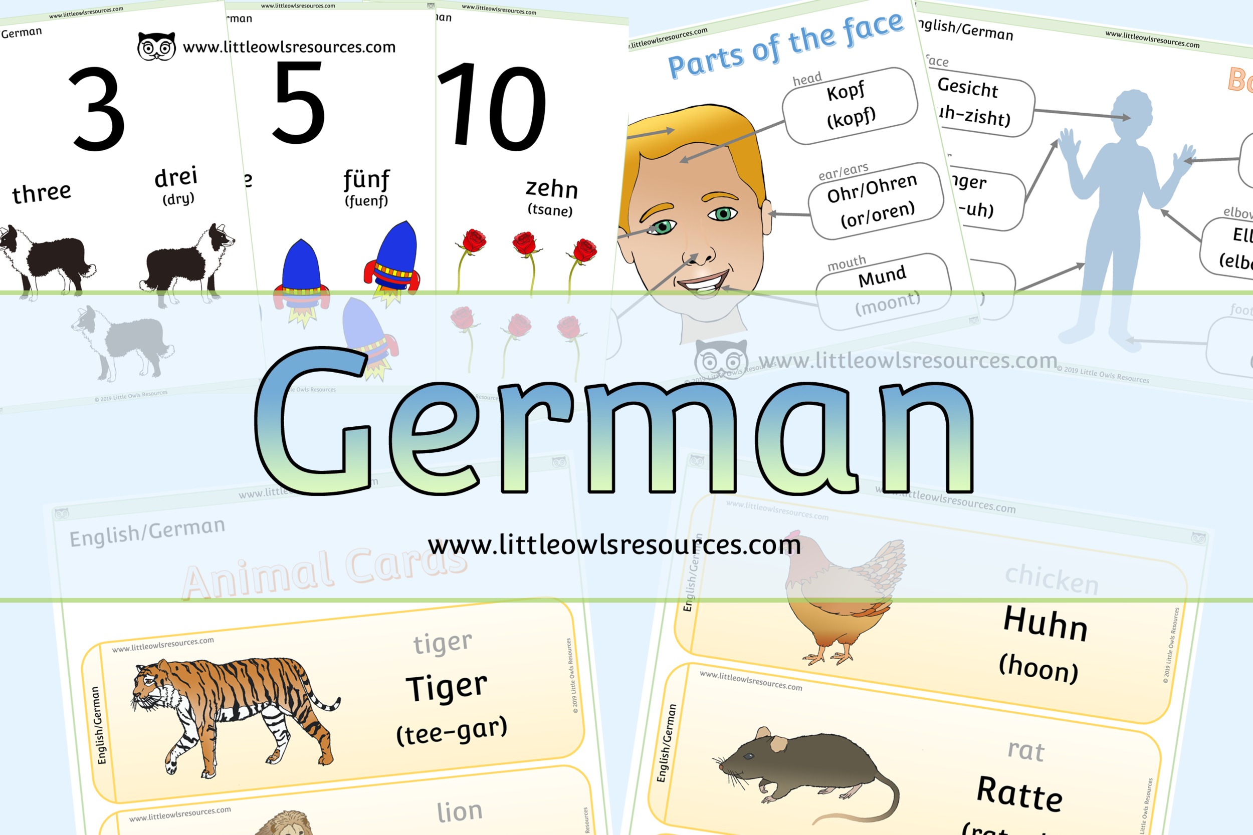 Free German English Dual Language Printable Early Years Eyfs Preschool Resources Displays Activities Little Owls Resources Free