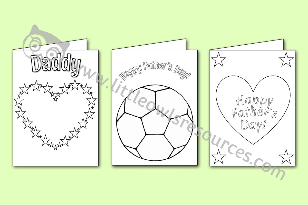fathers day cards eyfs