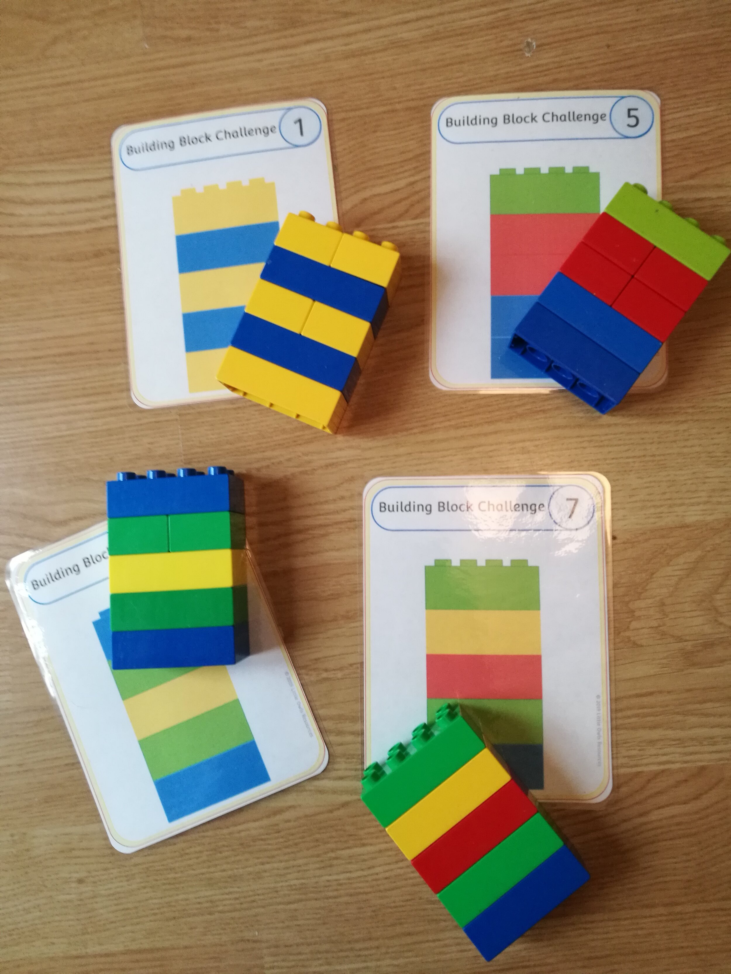 FREE Building Block Challenge printable Early Years/EY (EYFS) resource