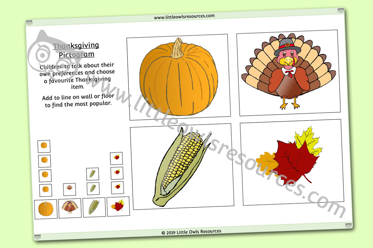 Free Thanksgiving Printable Early Years Ey Eyfs Resources Downloads Activities Little Owls Resources Free
