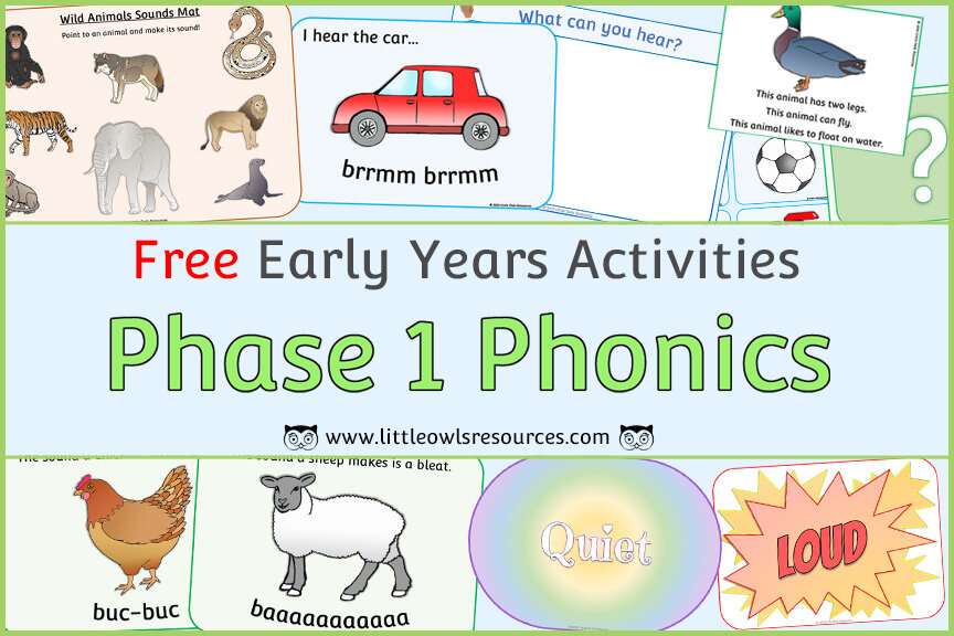 Phase 1 Phonics/Letters and Sounds — Little Owls Resources - FREE