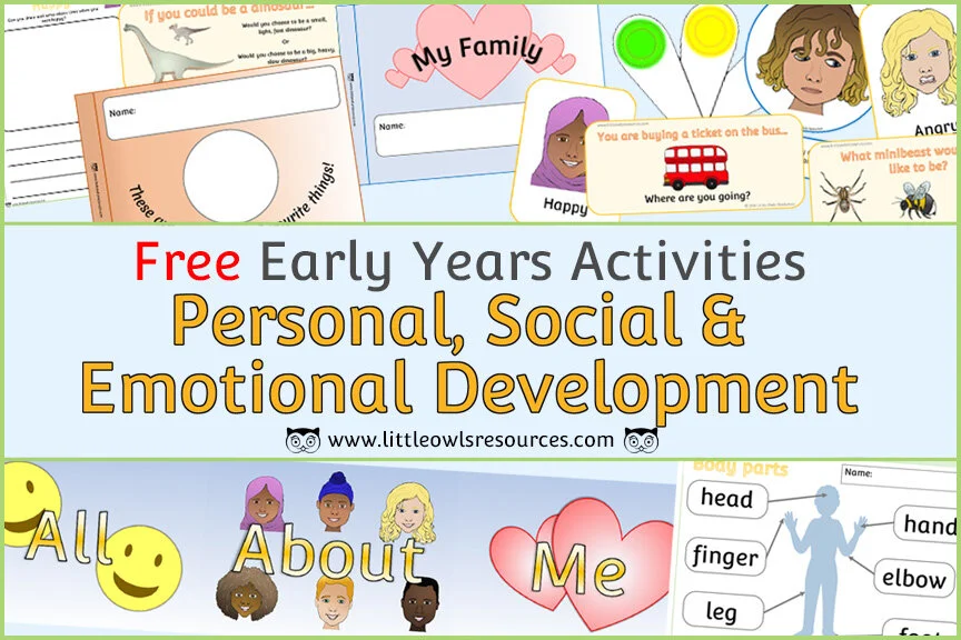 free personal social emotional development psed early years eyfs printable resources downloads little owls resources free
