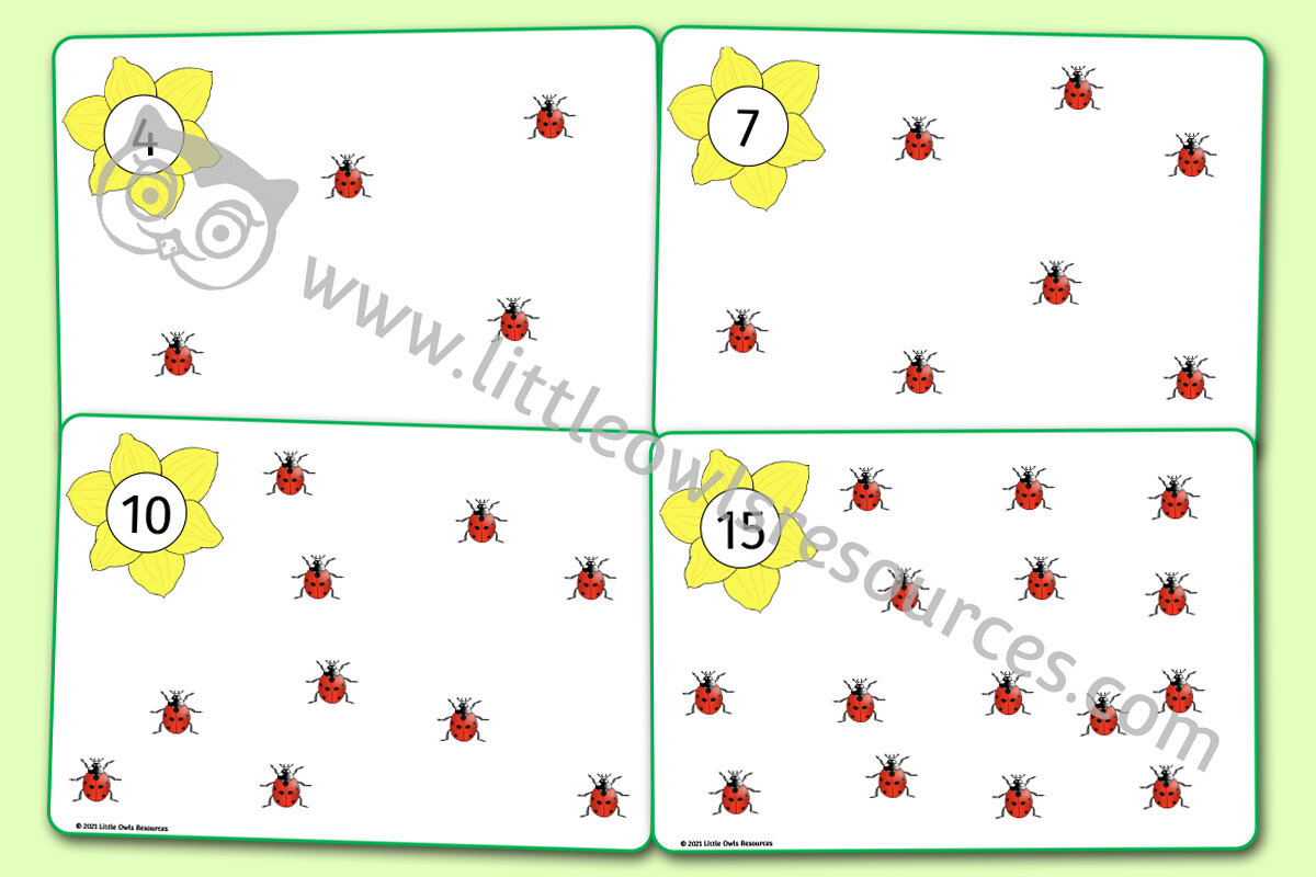 FREE Ladybird Playdough Mats printable Early Years/EY (EYFS) resource